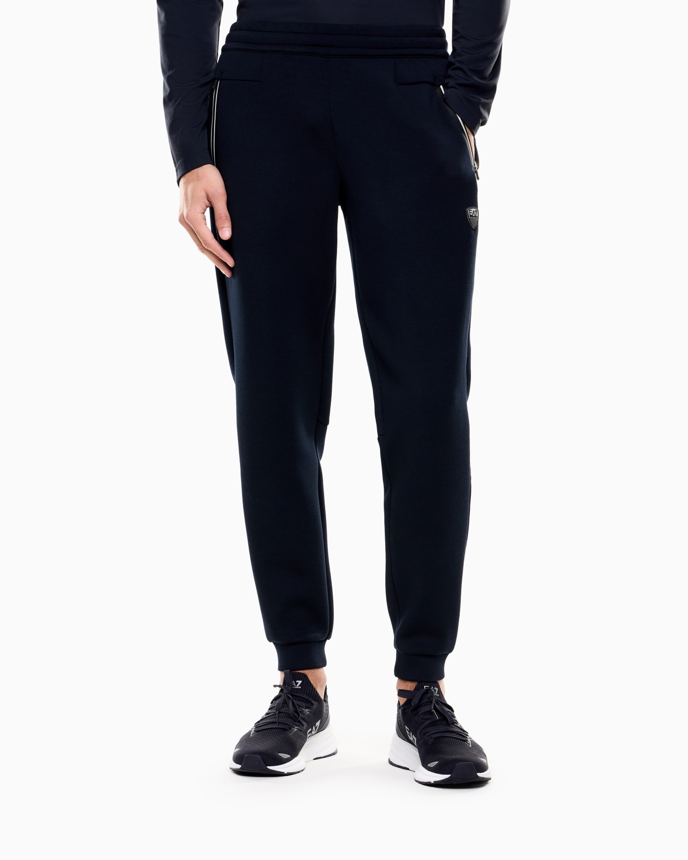 Pantalones de chándal de mezcla de viscosa elástica Premium Shield Diapositiva 3