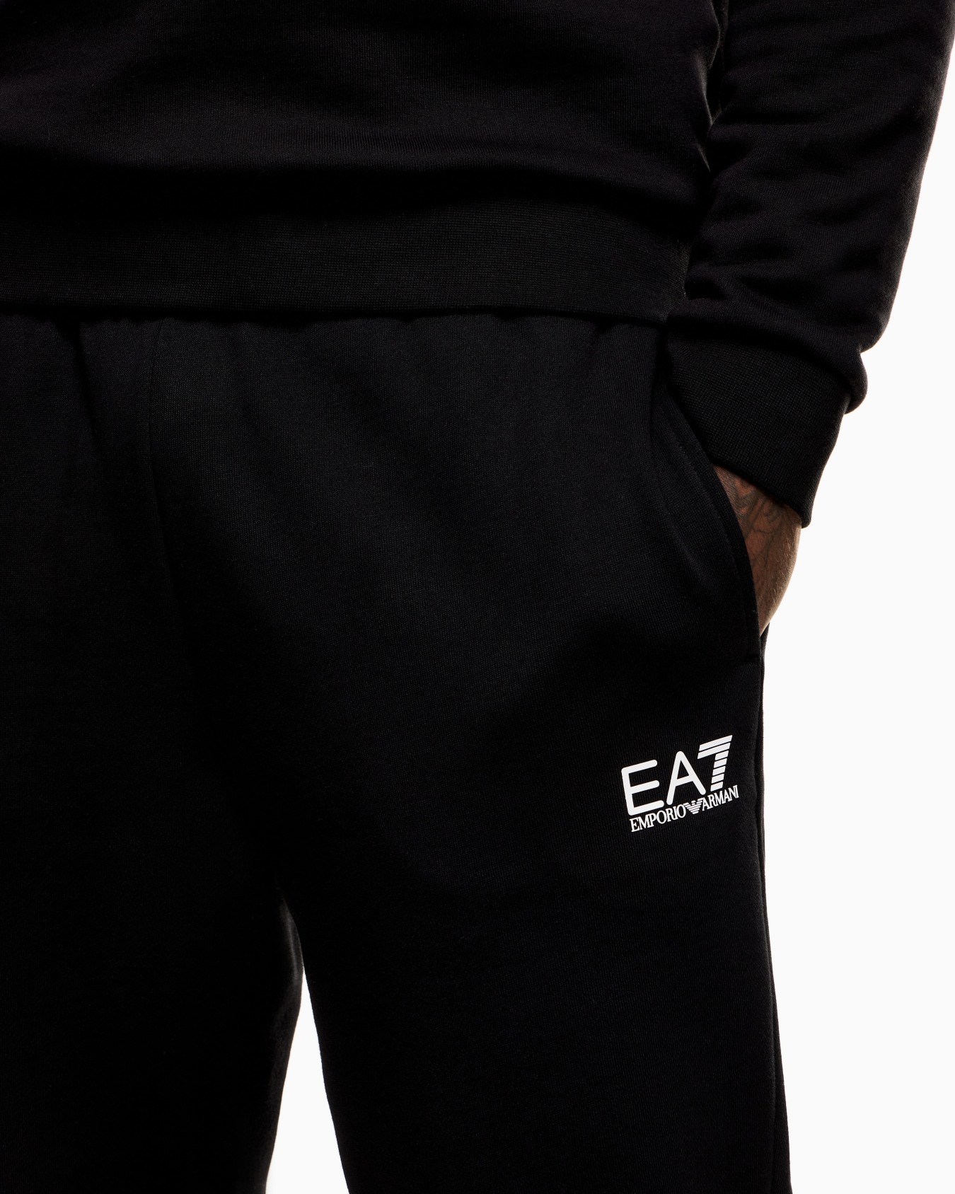 Pantalones de chándal de mezcla de algodón Core Identity Diapositiva 5