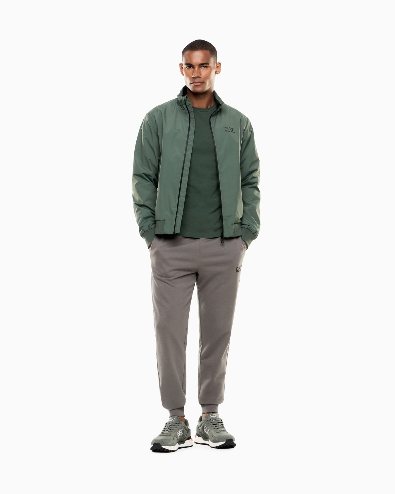 Core Identity cotton crew-neck sweatshirt Slide 1