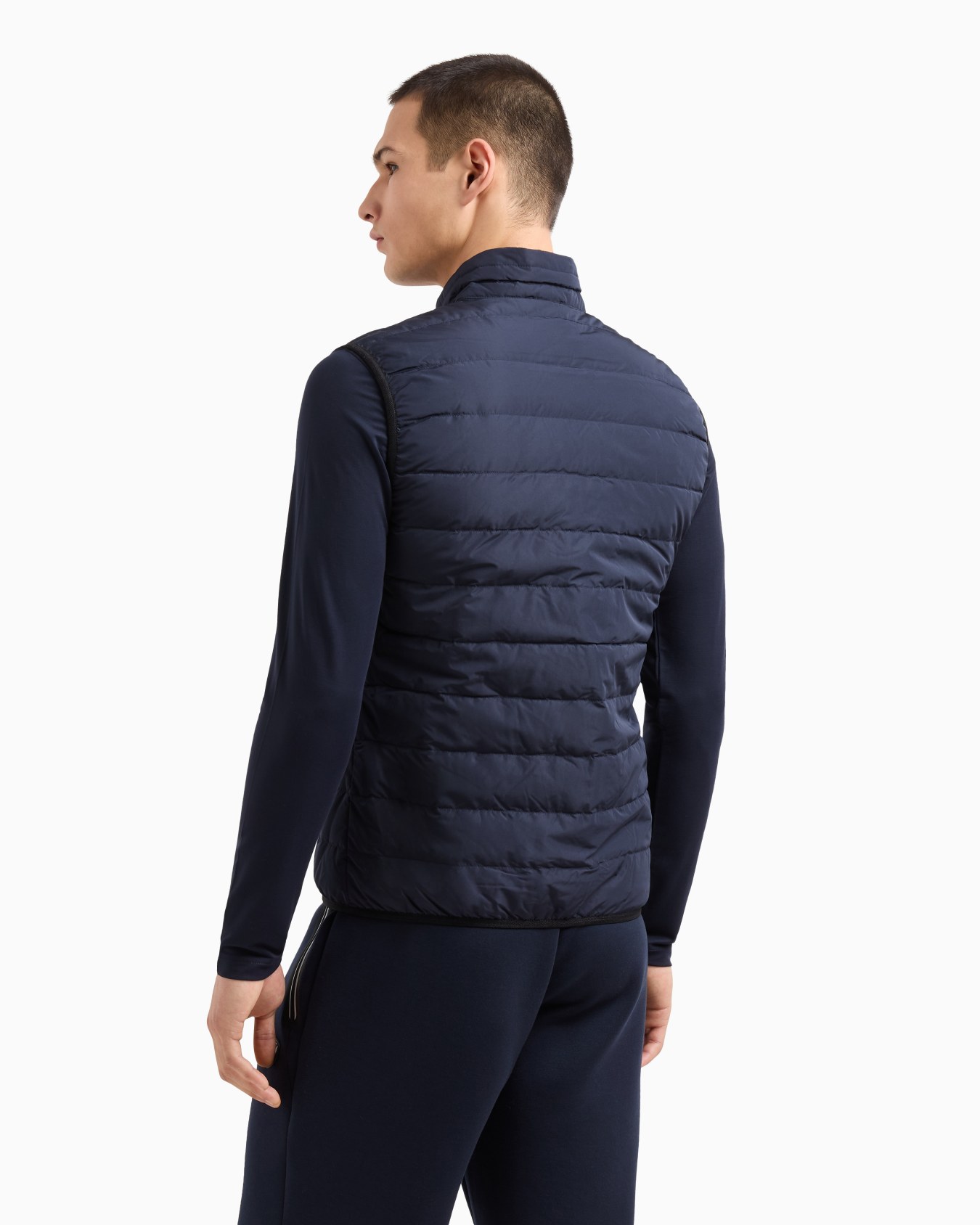 Packable technical fabric padded gilet Slide 2