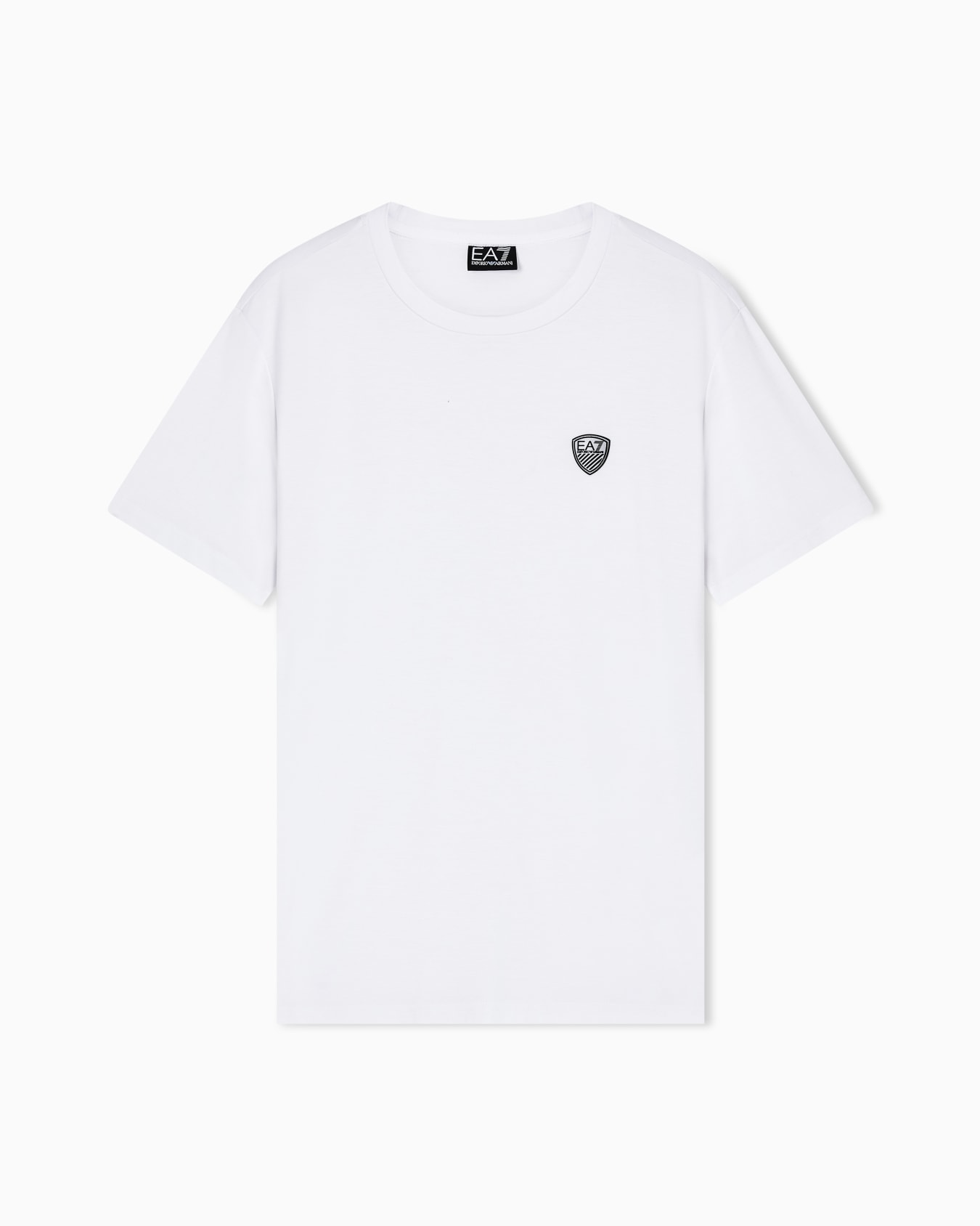 Premium Shield viscose-blend crew-neck T-Shirt Slide 0