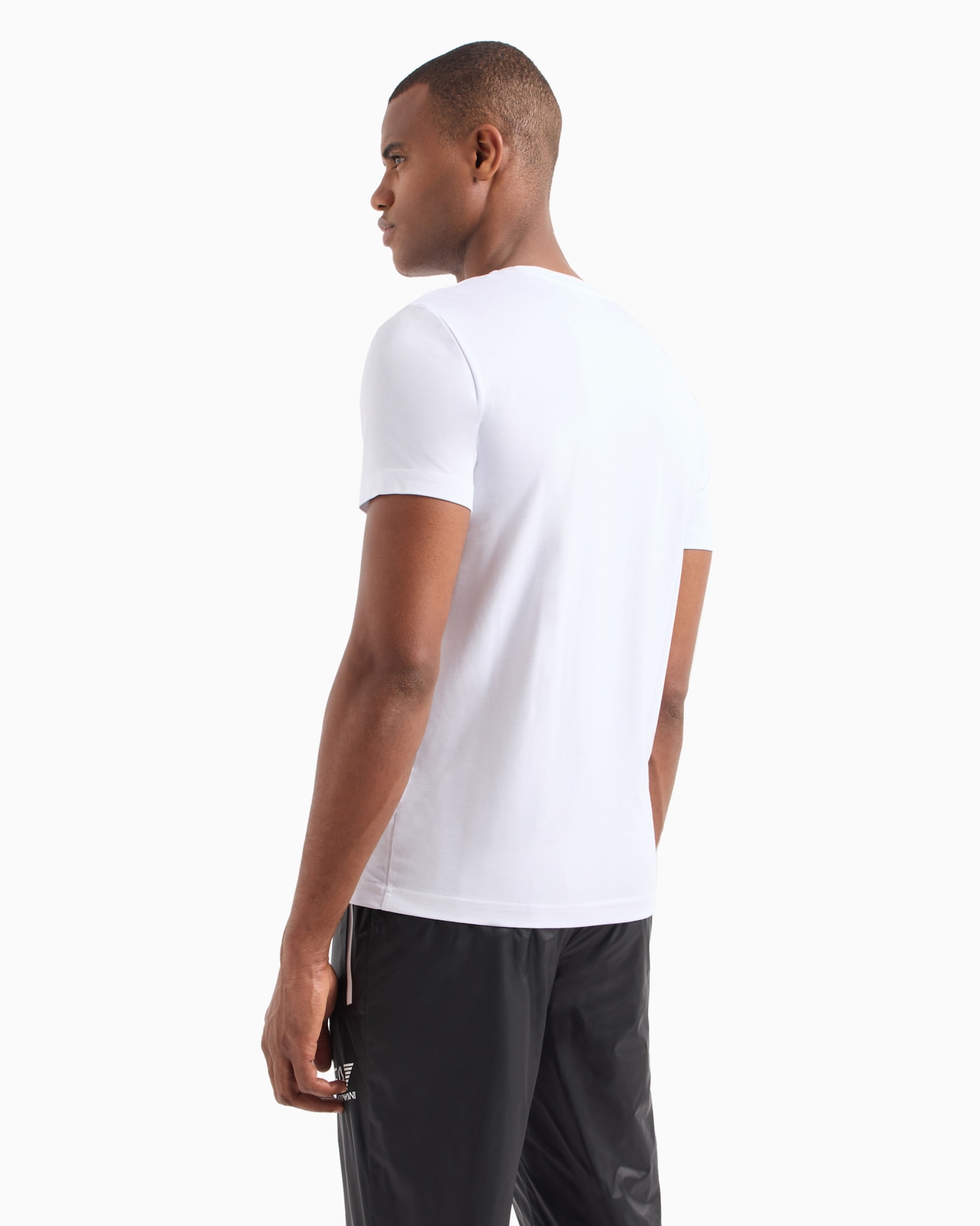 Premium Shield viscose-blend crew-neck T-Shirt Slide 2