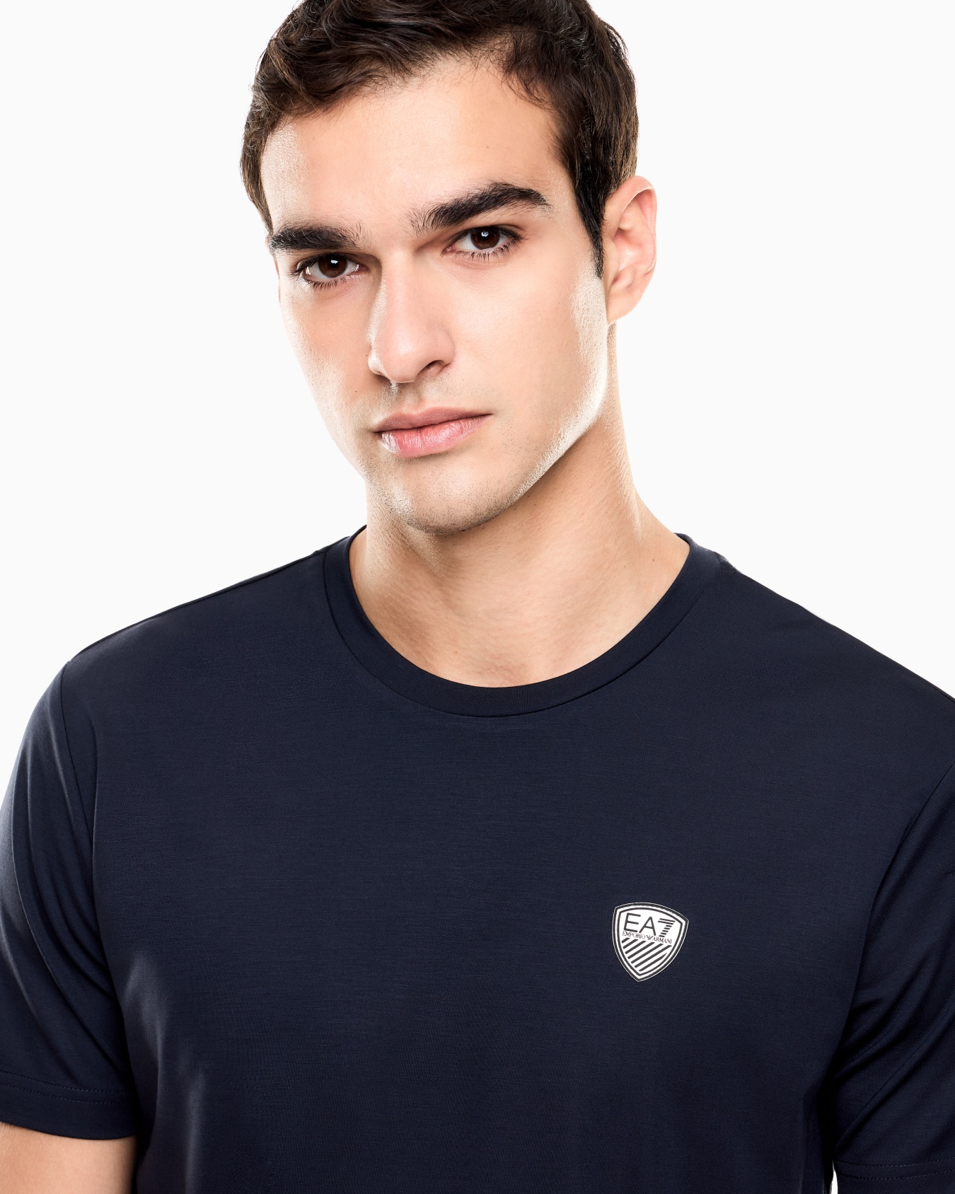 Premium Shield viscose-blend crew-neck T-Shirt Slide 6