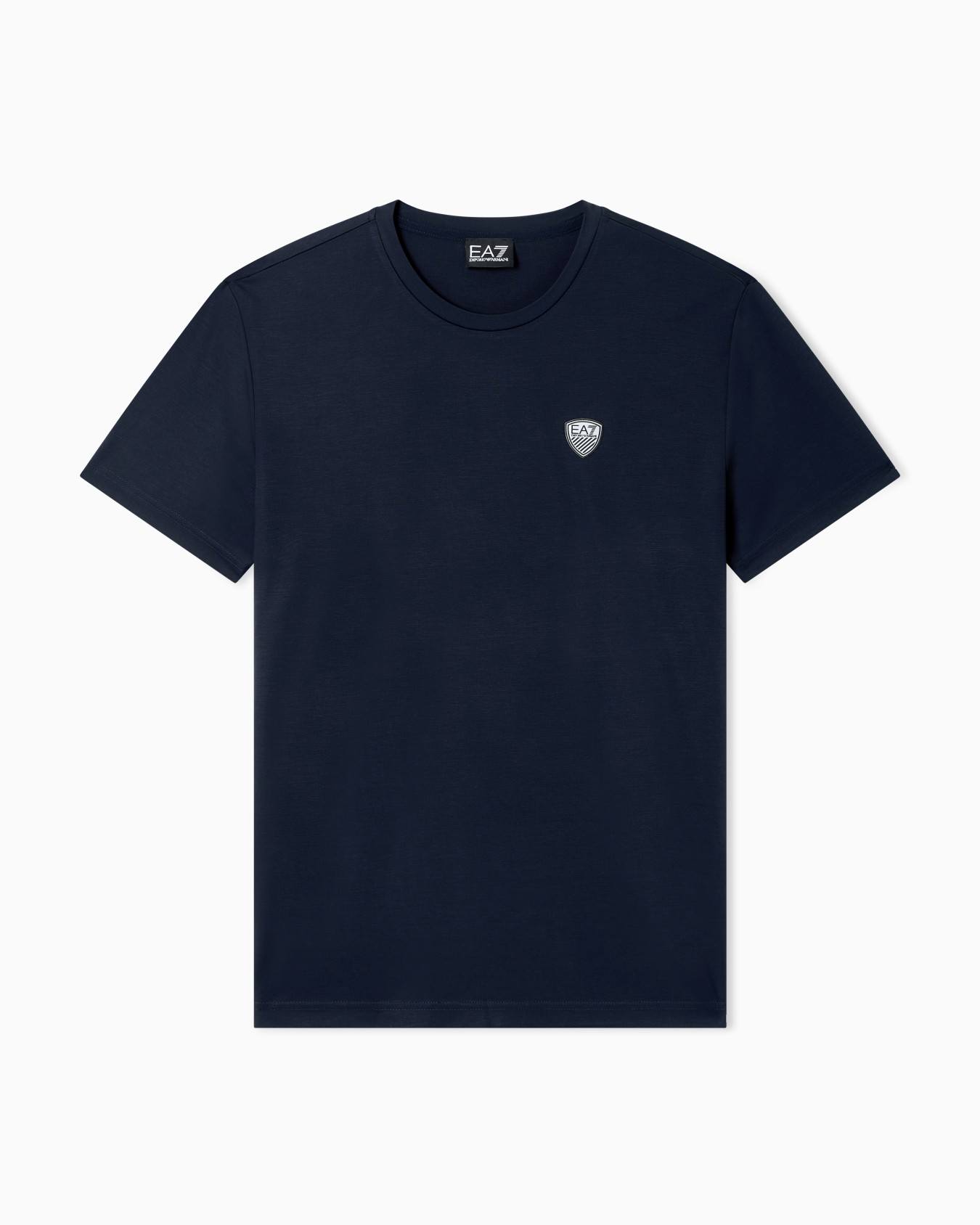 Premium Shield viscose-blend crew-neck T-Shirt Slide 0