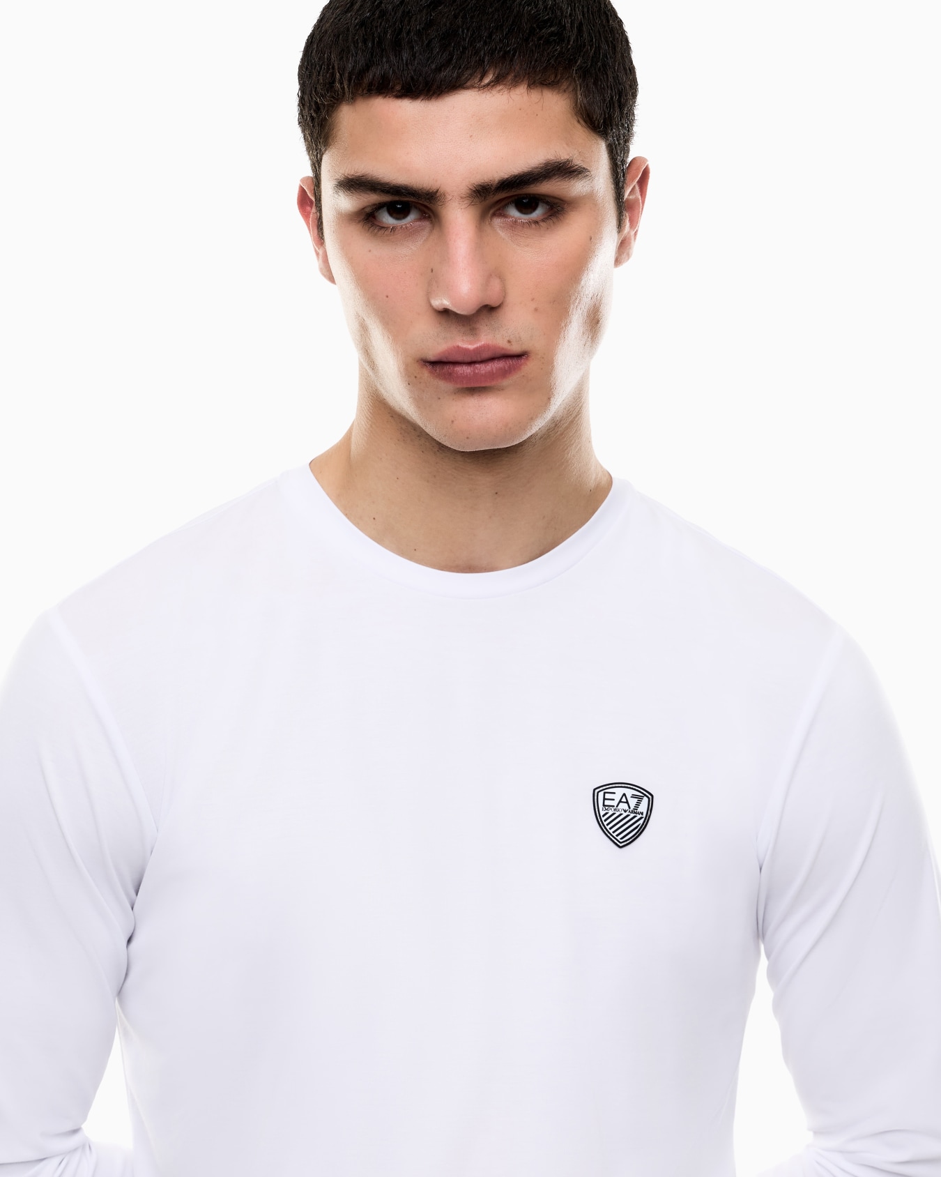 T-shirt à manches longues en jersey stretch Diapositive 5