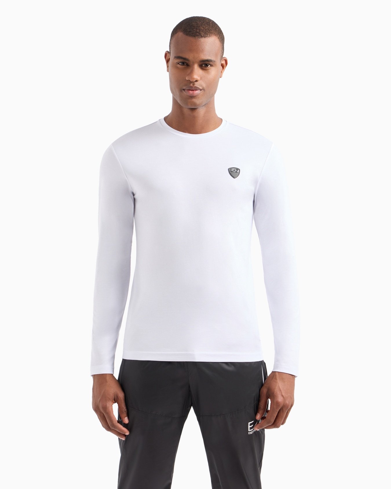 Stretch-jersey, long-sleeved T-shirt Slide 3