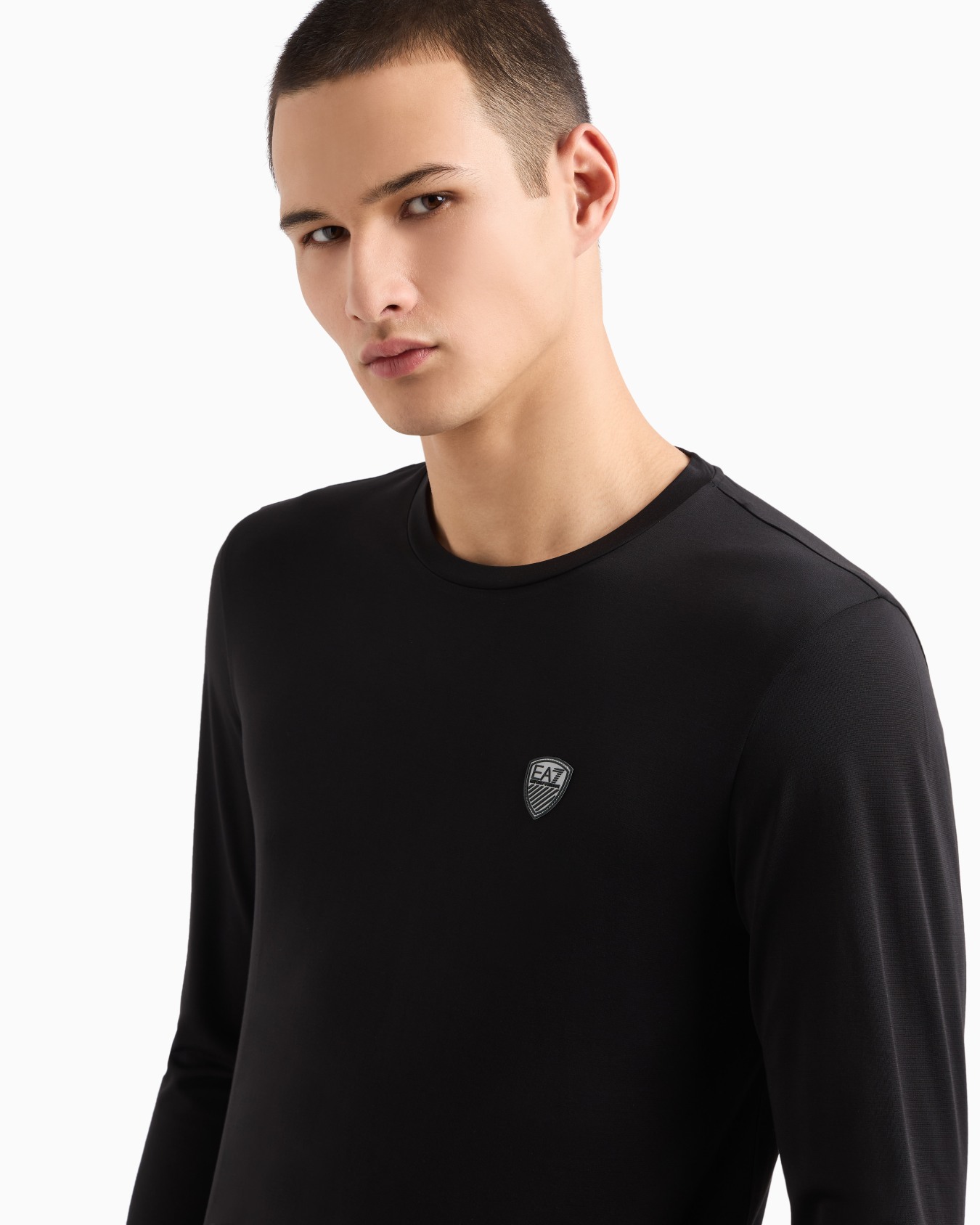 Stretch-jersey, long-sleeved T-shirt Slide 4