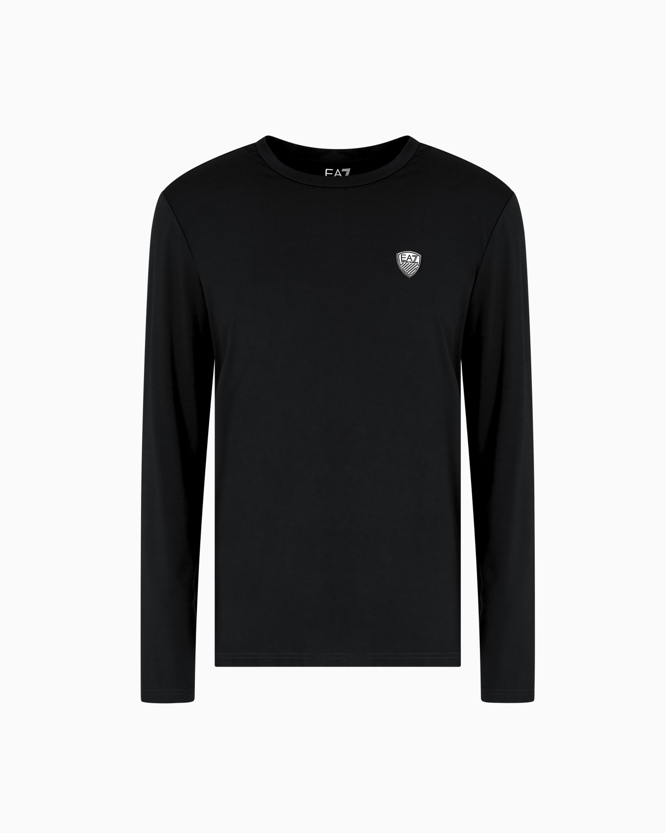 Stretch-jersey, long-sleeved T-shirt Slide 0