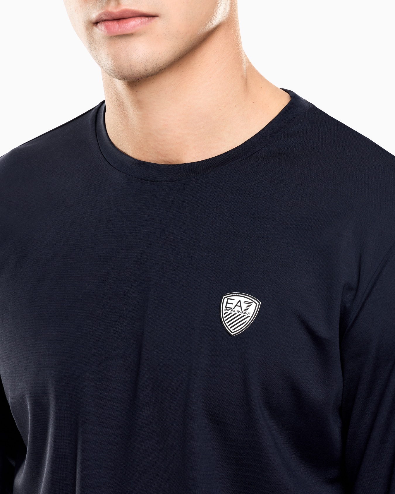 Stretch-jersey, long-sleeved T-shirt Slide 4