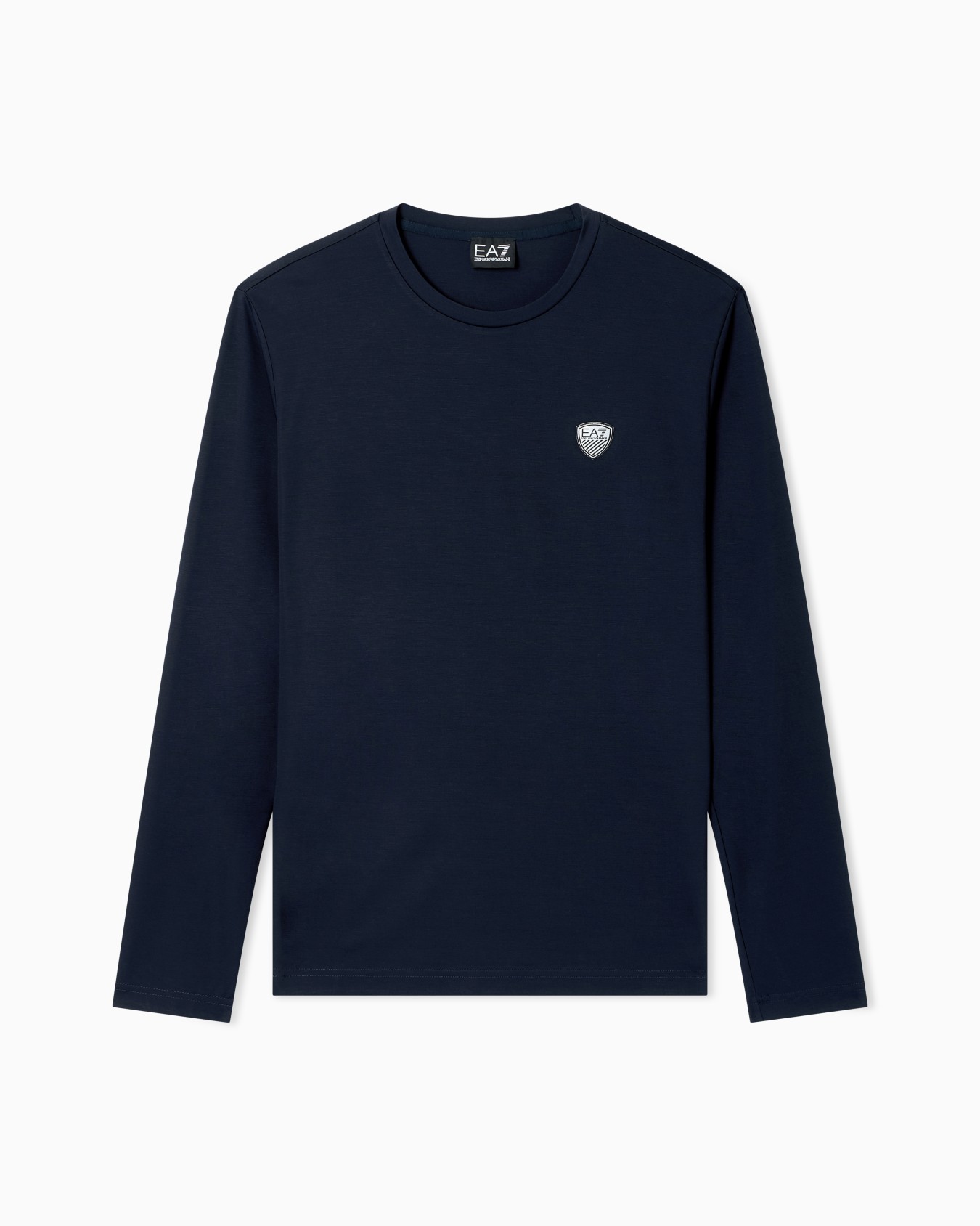 Stretch-jersey, long-sleeved T-shirt Slide 0