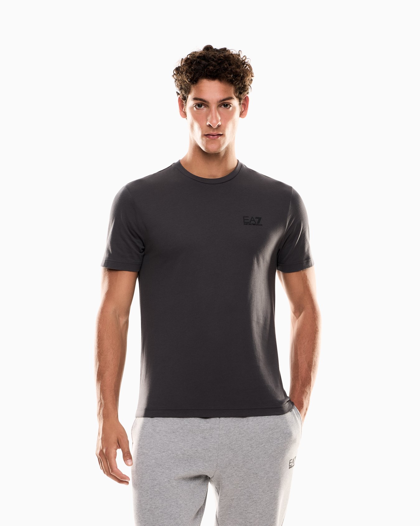 Camiseta Core Identity de algodón Pima Diapositiva 3