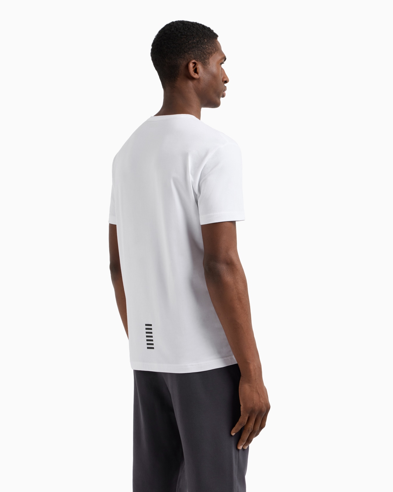Core Identity stretch cotton jersey V-neck T-shirt Slide 2