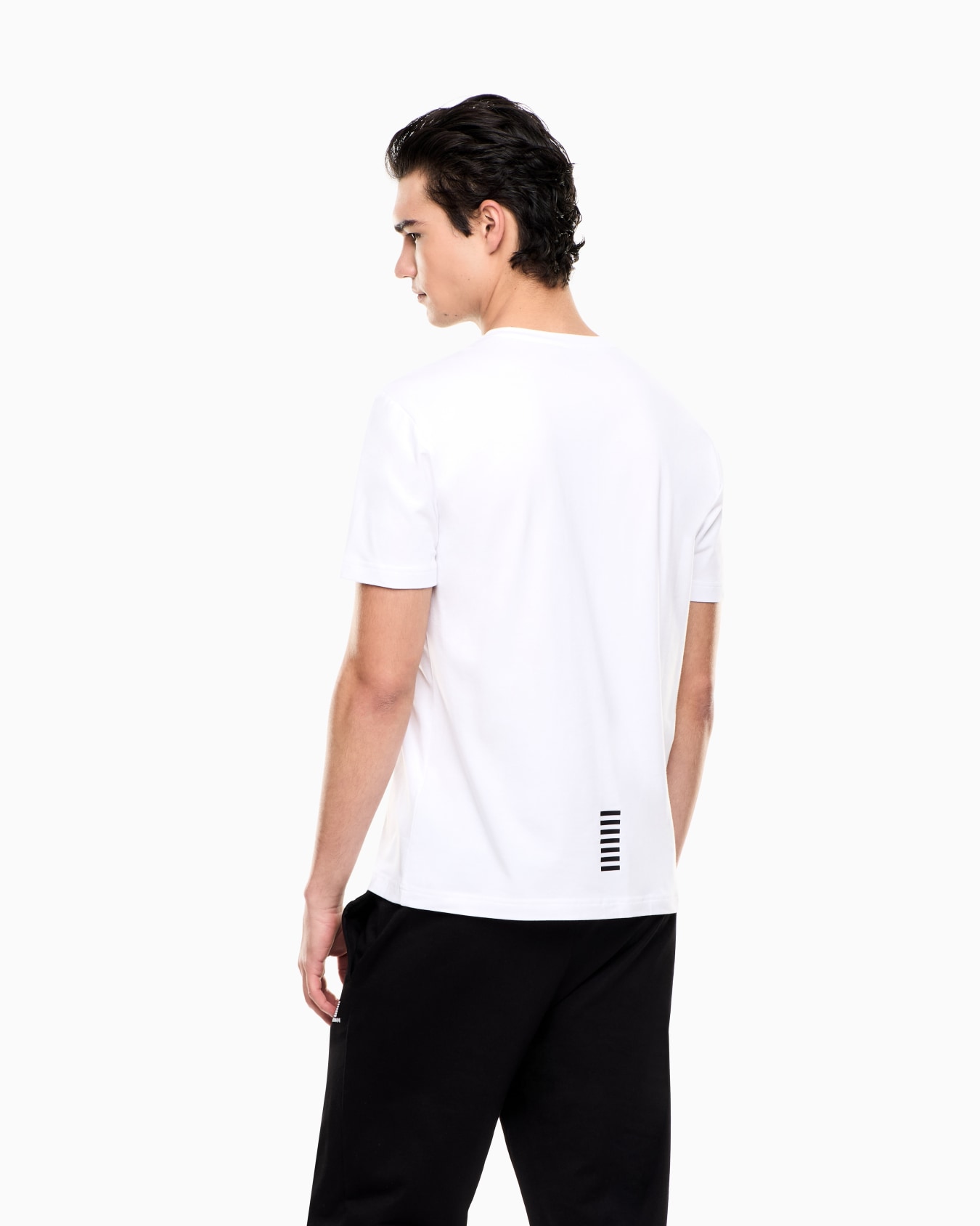 Core Identity stretch cotton jersey V-neck T-shirt Slide 2