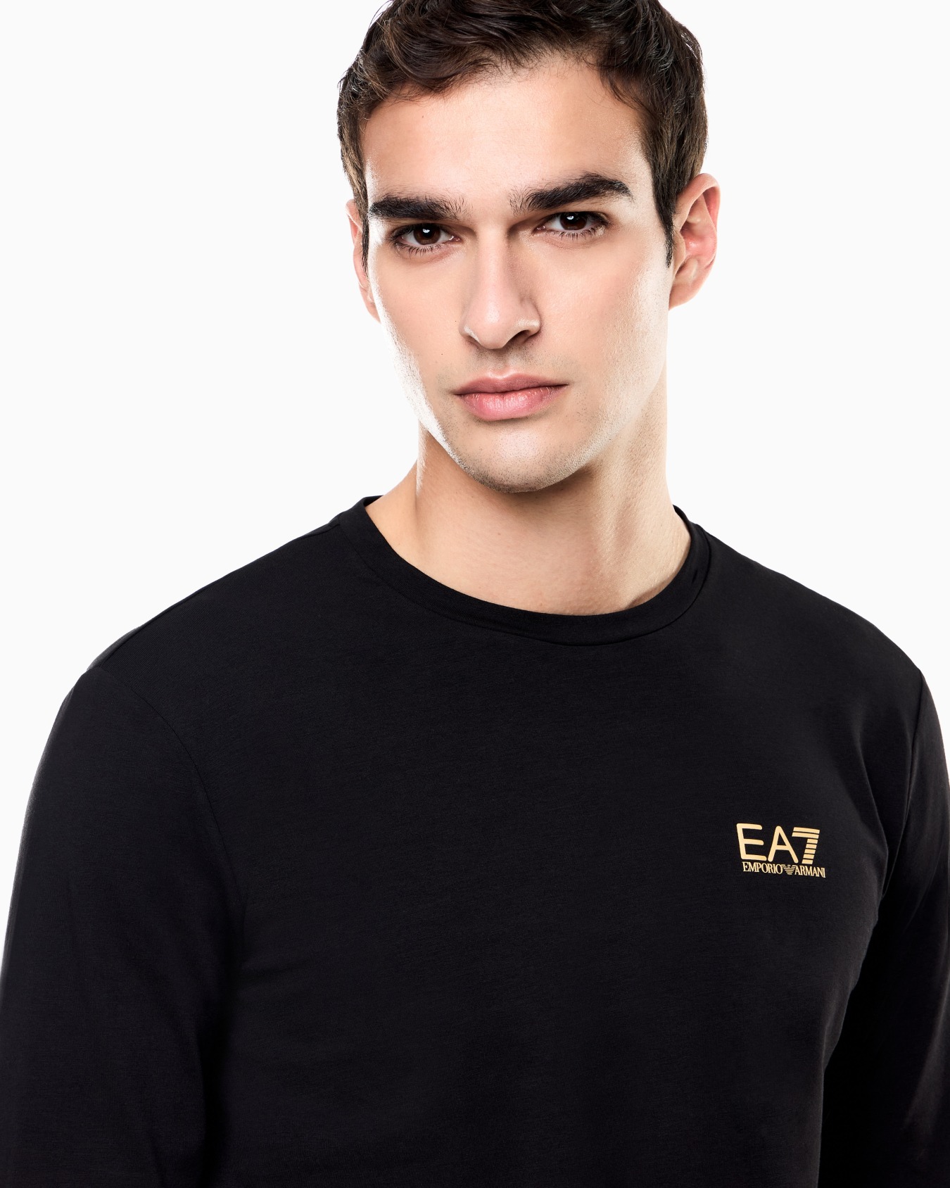 Long-sleeved cotton Core Identity T-shirt Slide 4