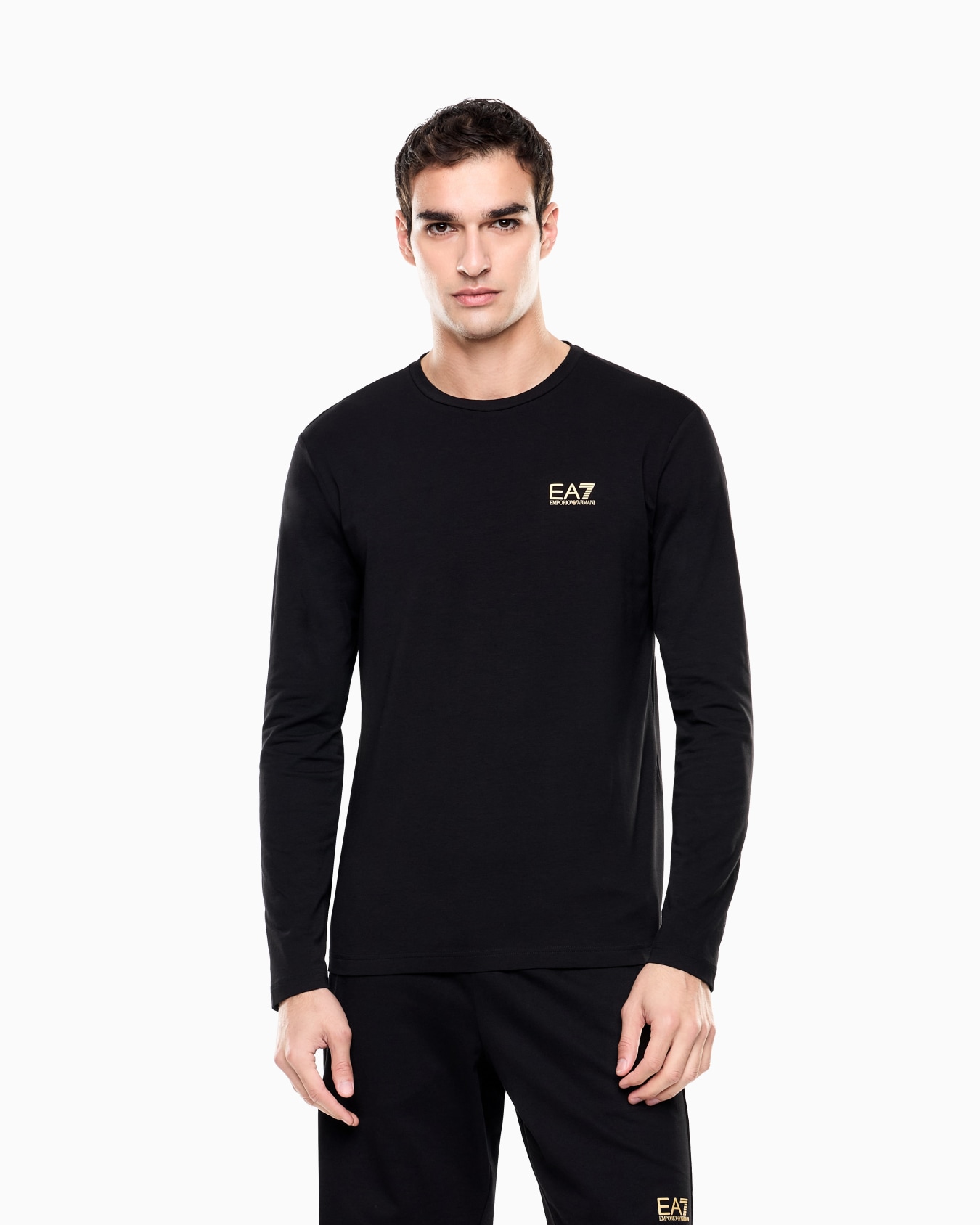 Long-sleeved cotton Core Identity T-shirt Slide 3