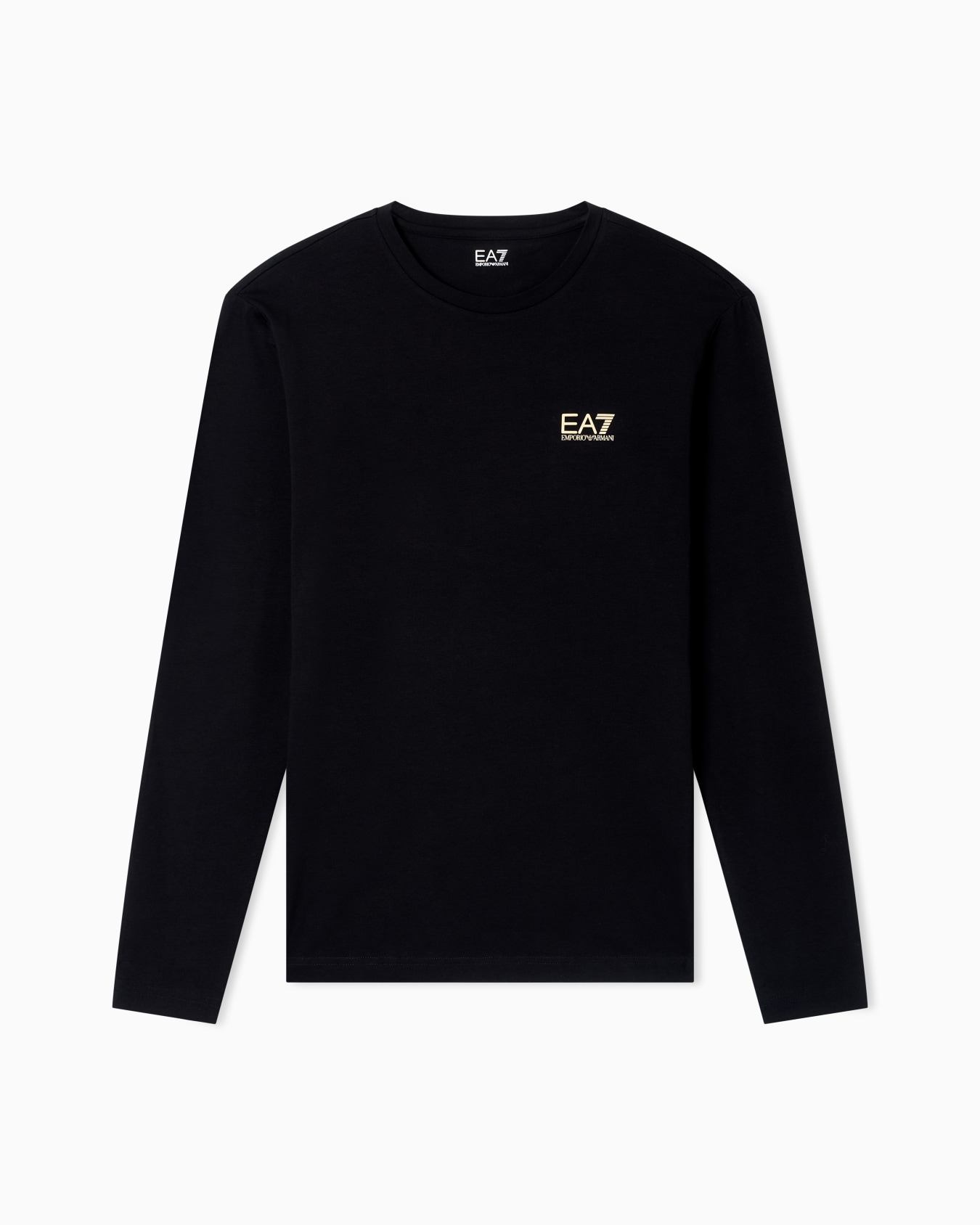 Long-sleeved cotton Core Identity T-shirt Slide 0