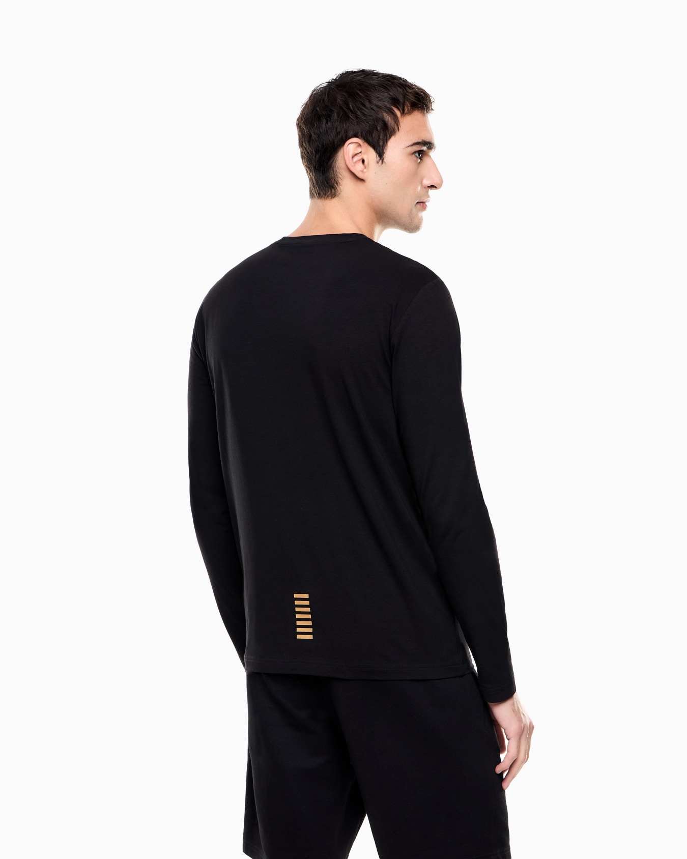 Long-sleeved cotton Core Identity T-shirt Slide 2