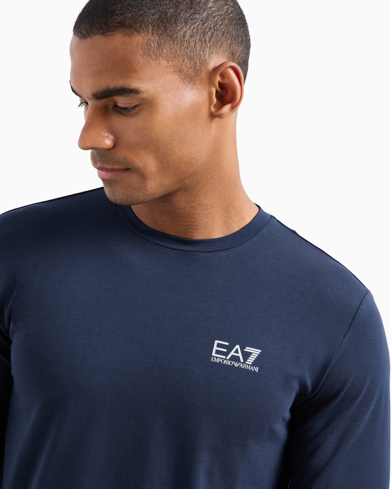 Long-sleeved cotton Core Identity T-shirt Slide 4