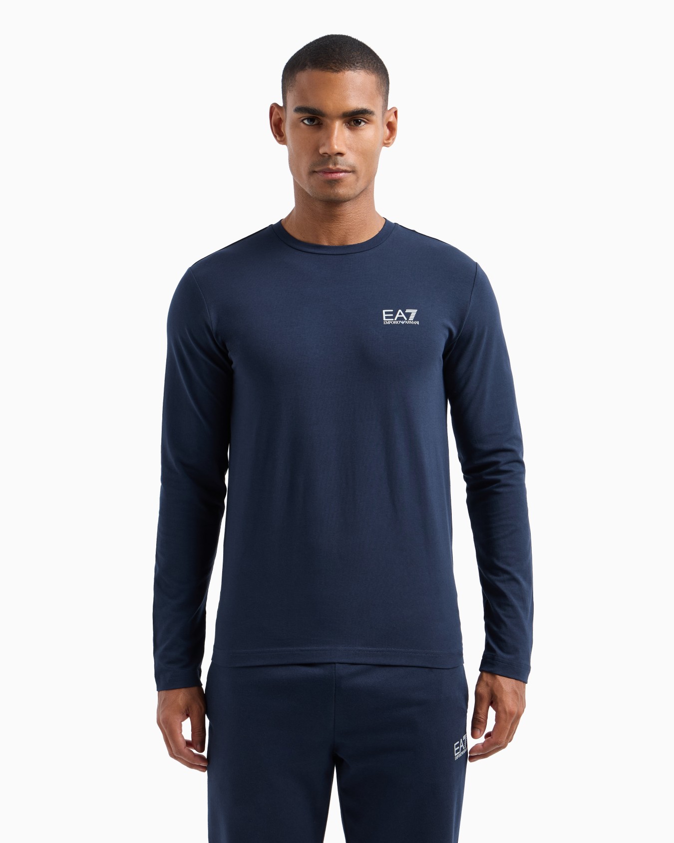 Long-sleeved cotton Core Identity T-shirt Slide 3