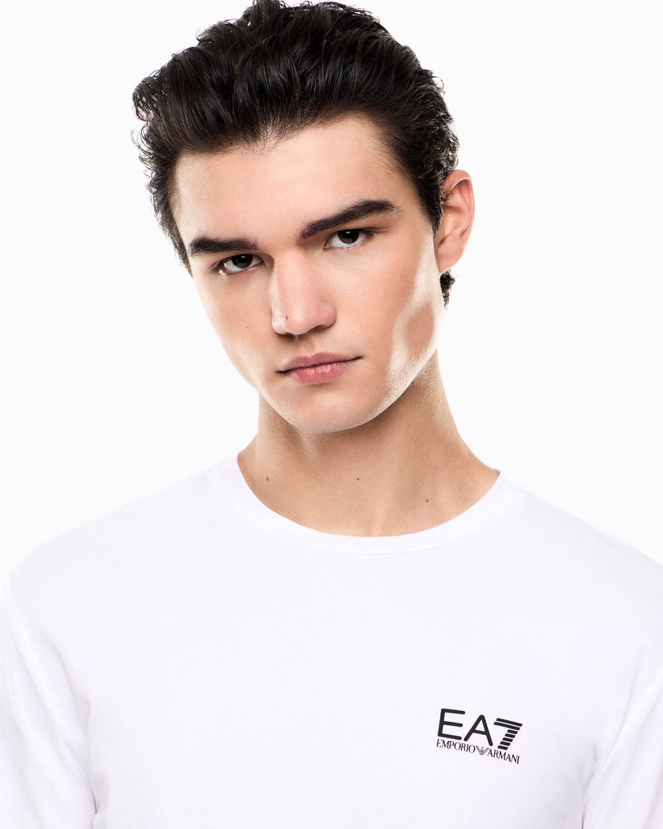 Camiseta de manga larga de algodón Core Identity Diapositiva 4