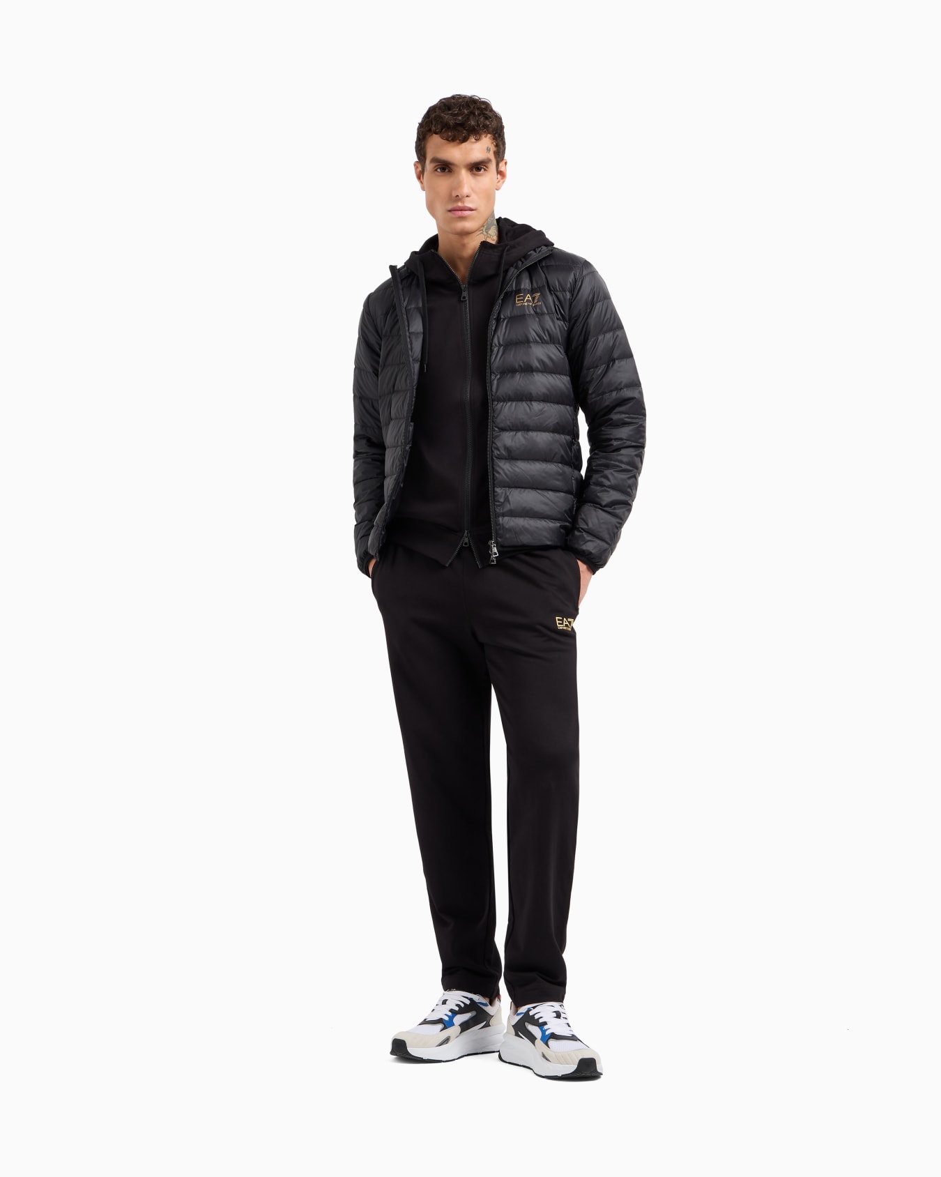 Core Identity cotton-jersey tracksuit Slide 1