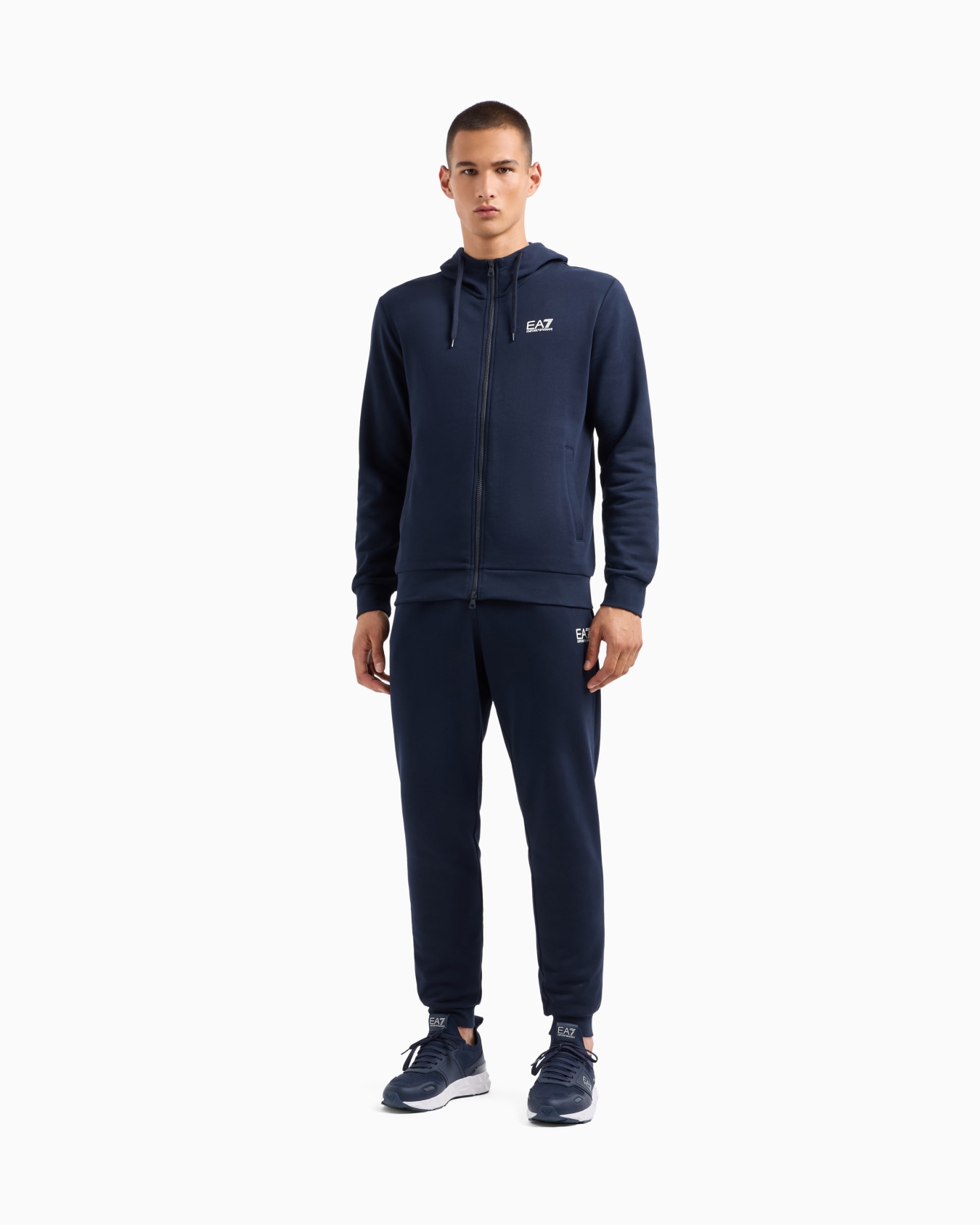 Core Identity cotton-blend hooded tracksuit Slide 3