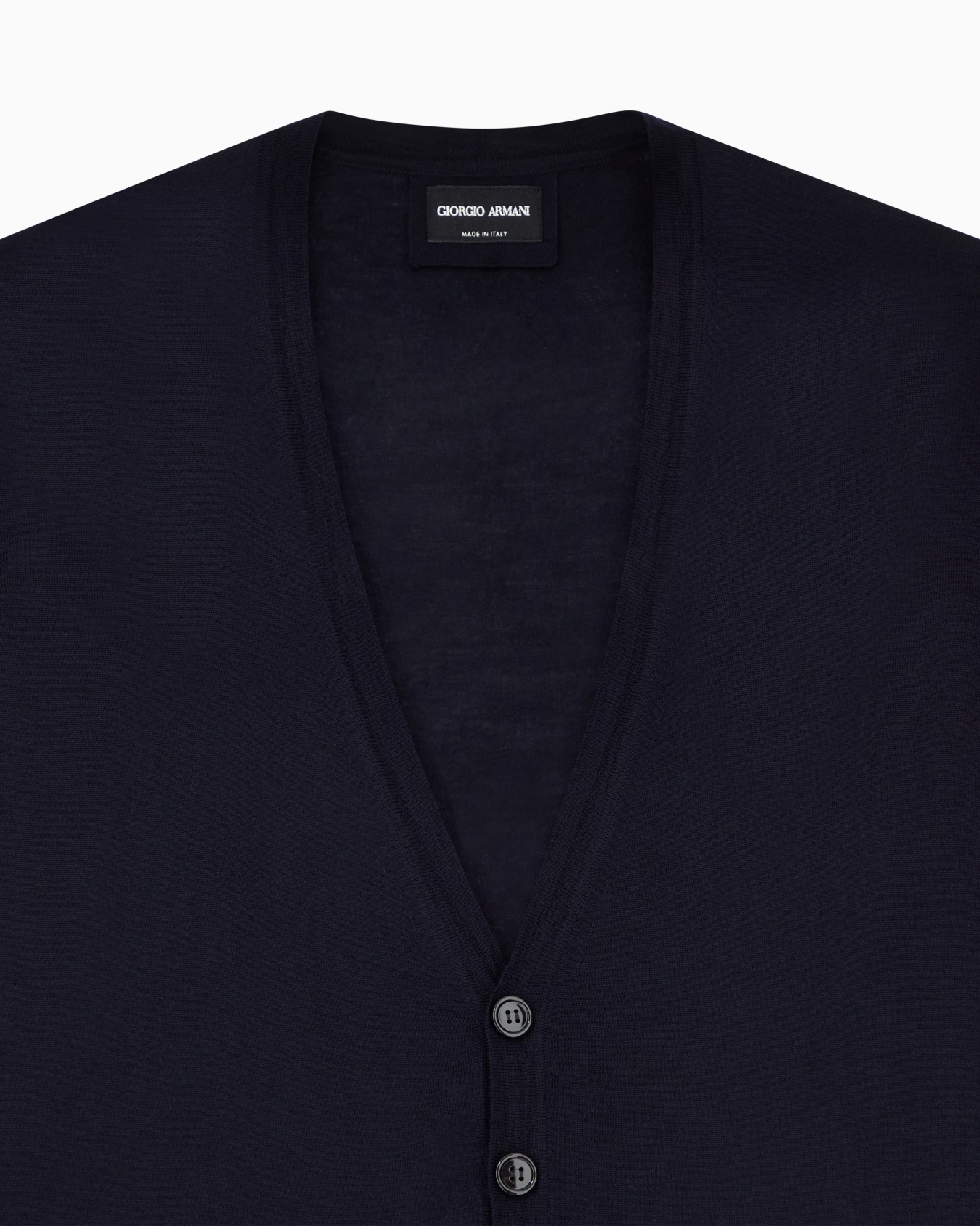 Virgin-wool cardigan with buttons Slide 4