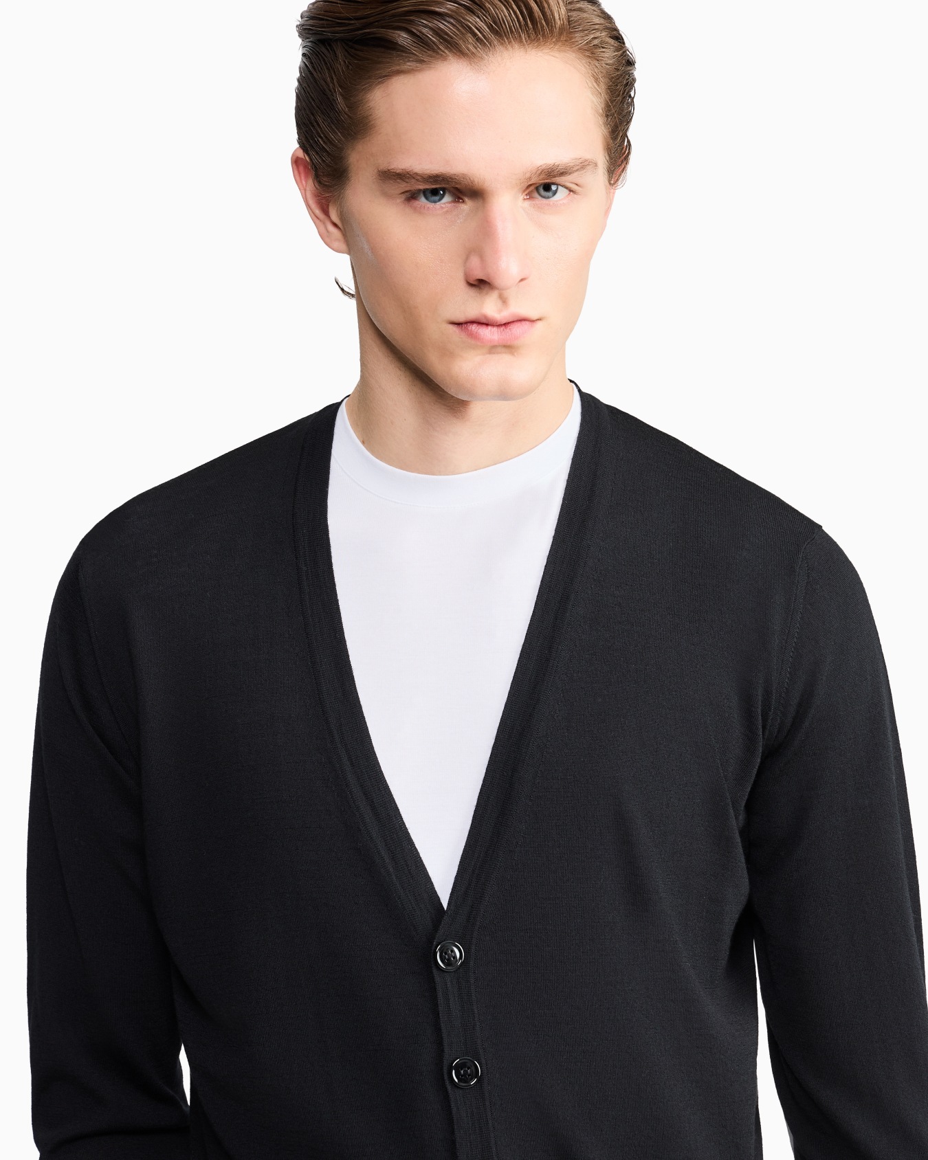 Geknöpfter Cardigan aus Schurwolle Folie 5