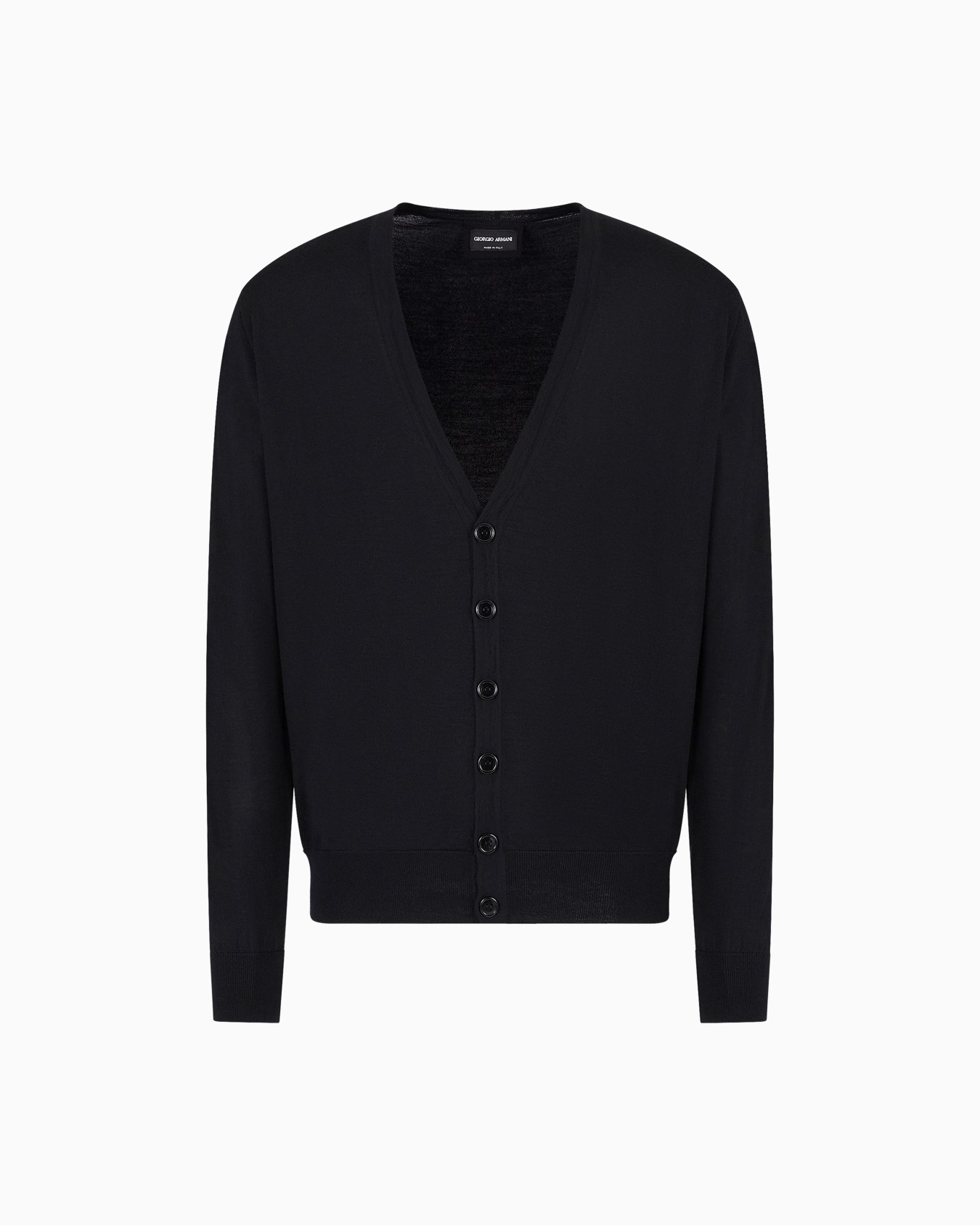 Virgin-wool cardigan with buttons Slide 0