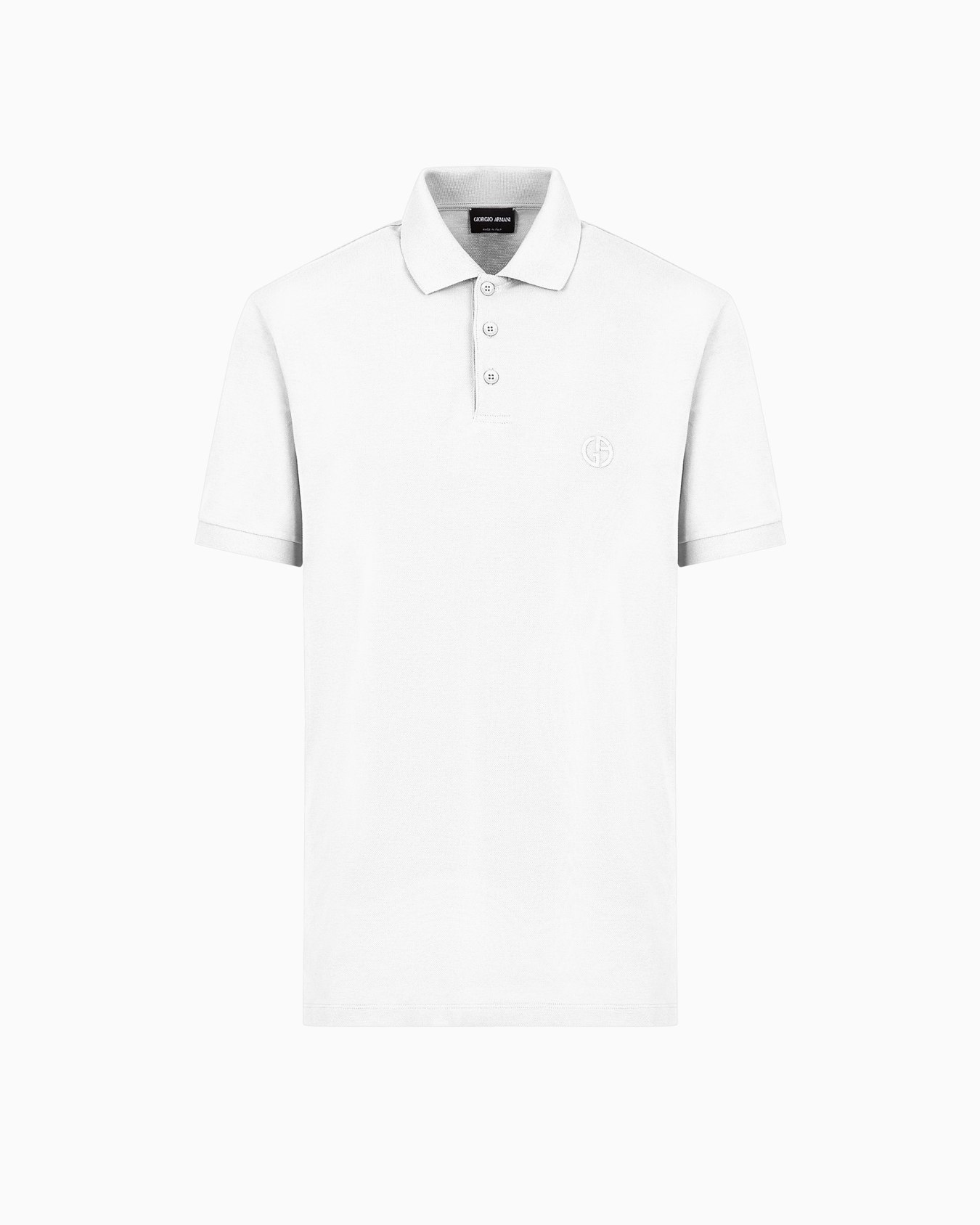 Polo de piqué de algodón elástico Diapositiva 0