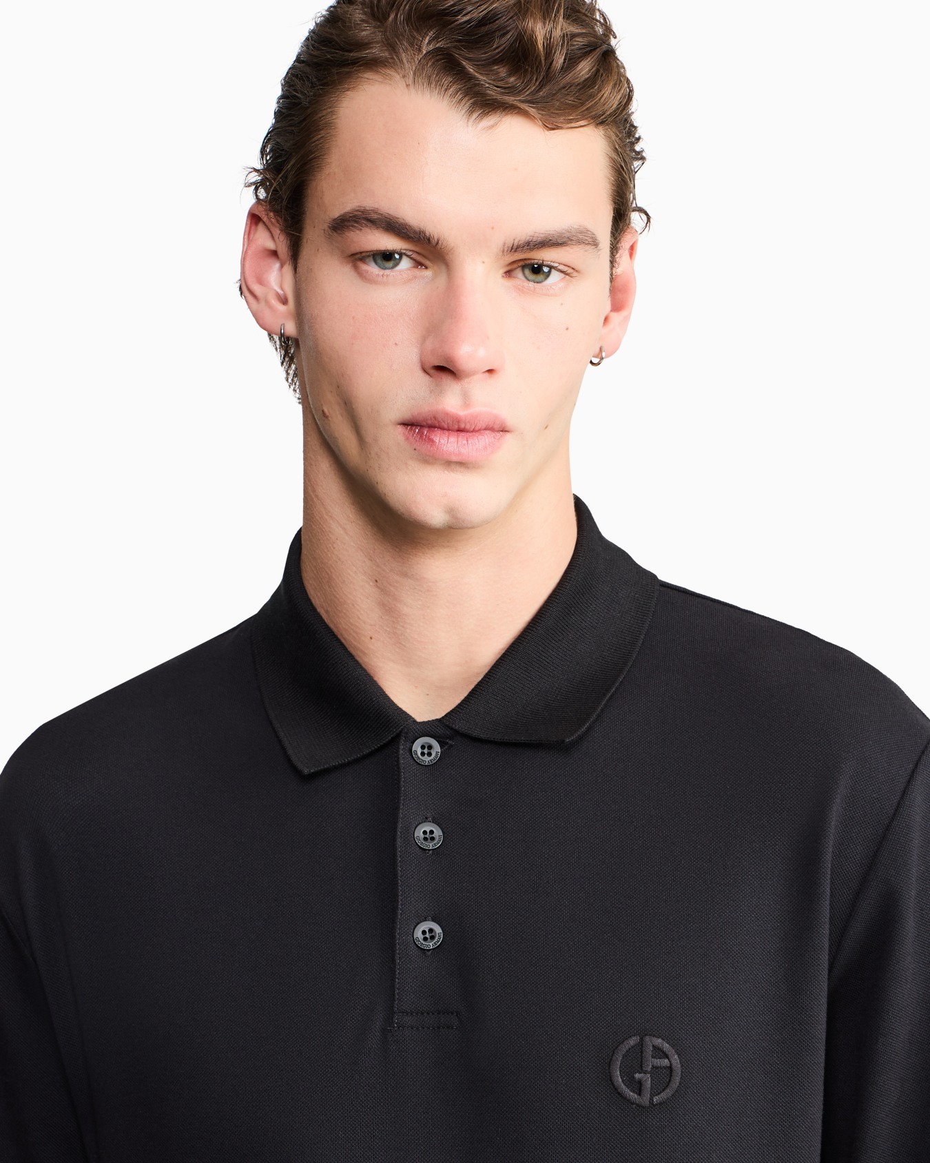 Polo en piqué de coton stretch Diapositive 6