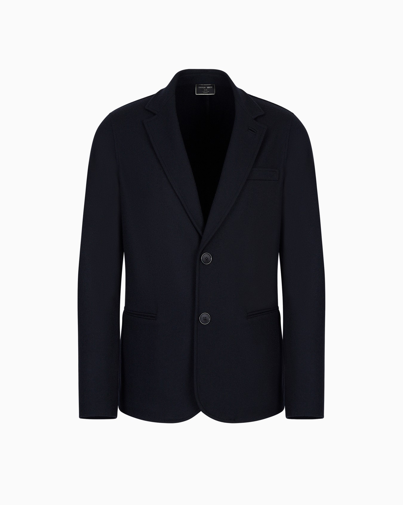 Icon single-breasted jacket in pure cashmere jersey cloth Slide 0