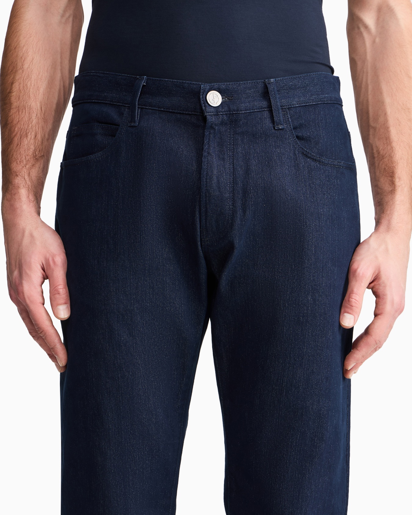 Regular-fit, five-pocket trousers in stretch cotton Slide 6