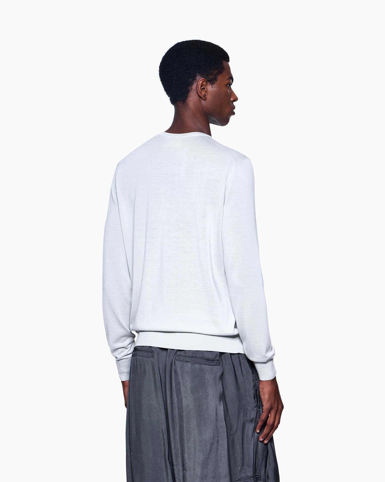 Virgin-wool, crew-neck jumper Slide 5