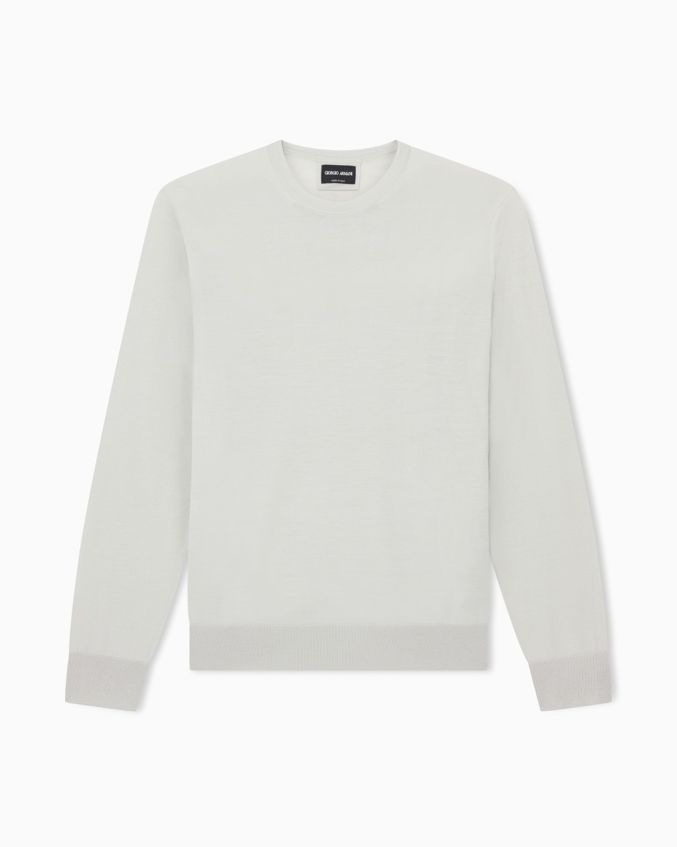 Virgin-wool, crew-neck jumper Slide 0