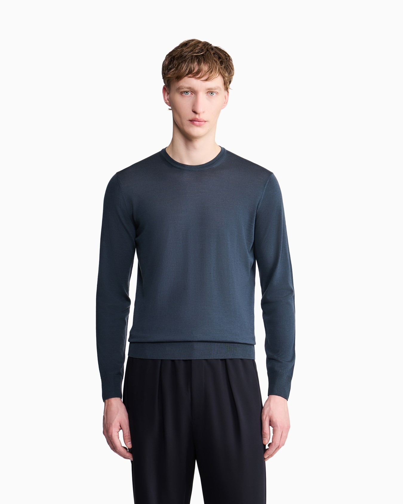 Pullover mit Rundhalsausschnitt aus Schurwolle Folie 3