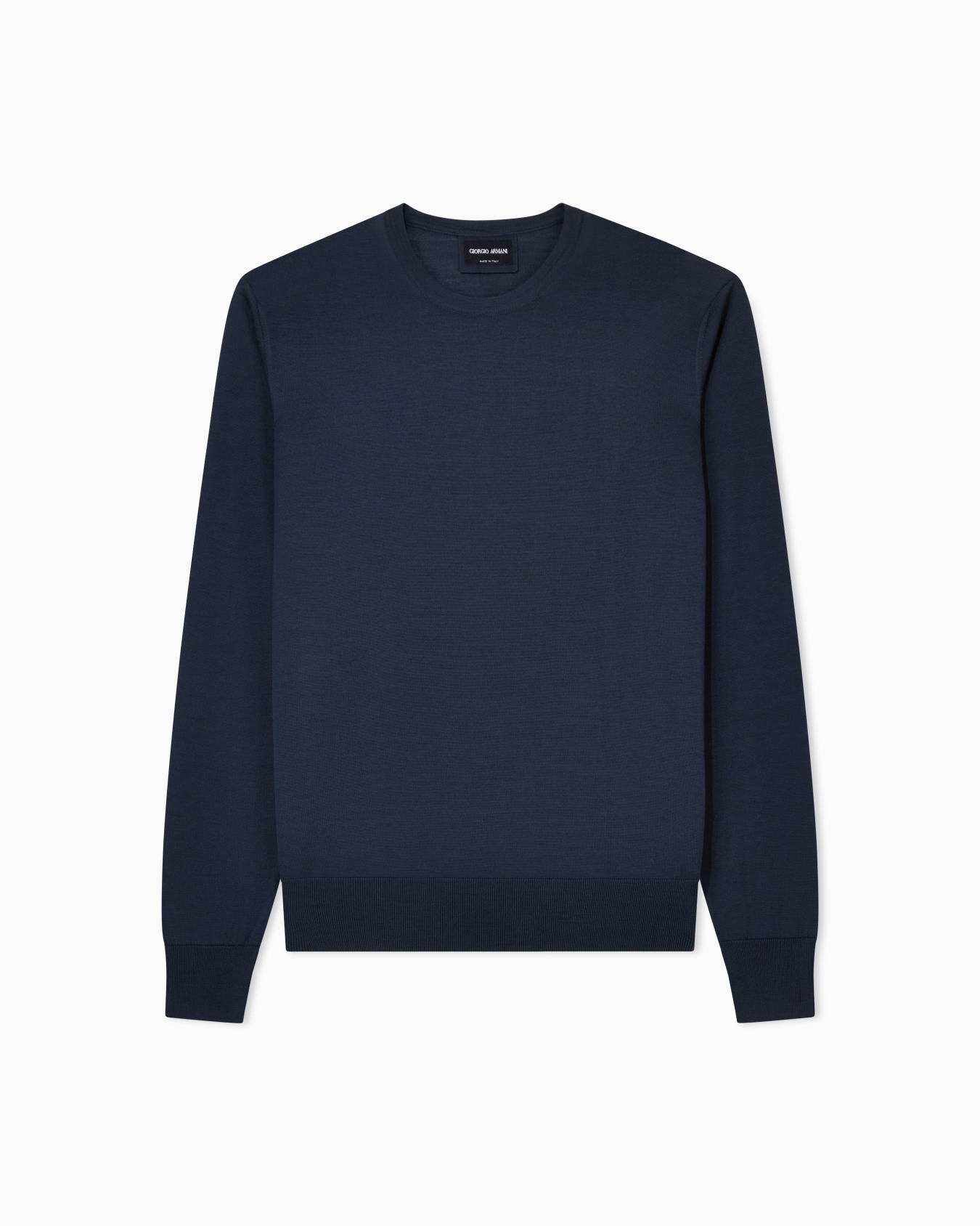 Pullover mit Rundhalsausschnitt aus Schurwolle Folie 0