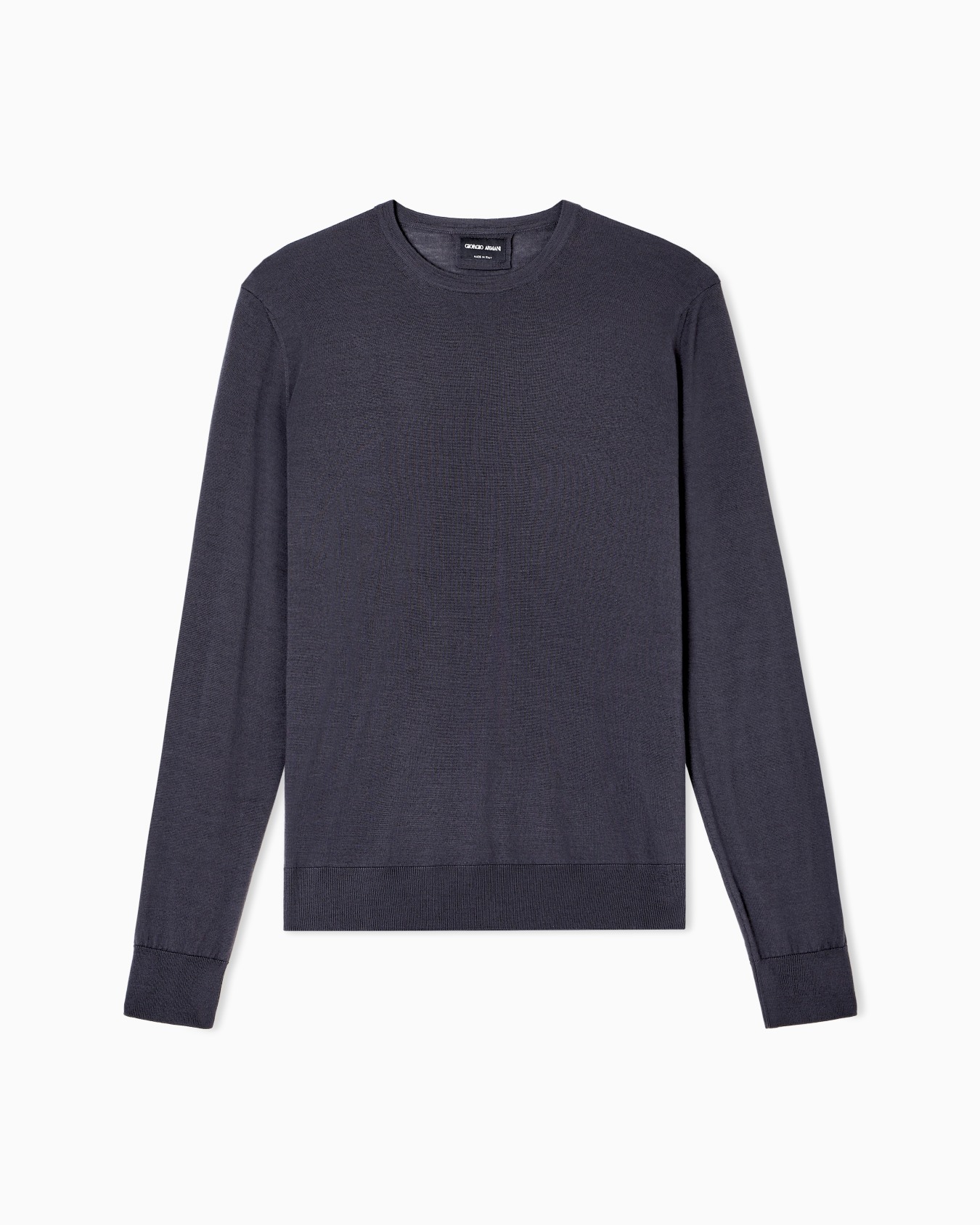 Virgin-wool, crew-neck jumper Slide 0