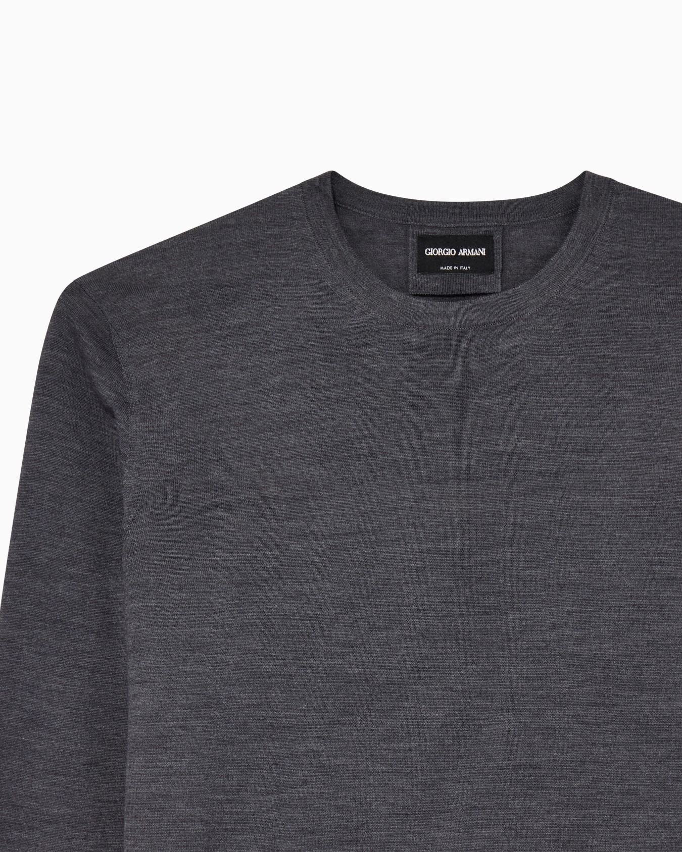 Virgin-wool, crew-neck jumper Slide 4