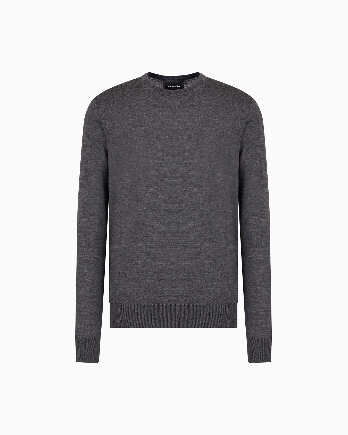 Virgin-wool, crew-neck jumper Slide 0