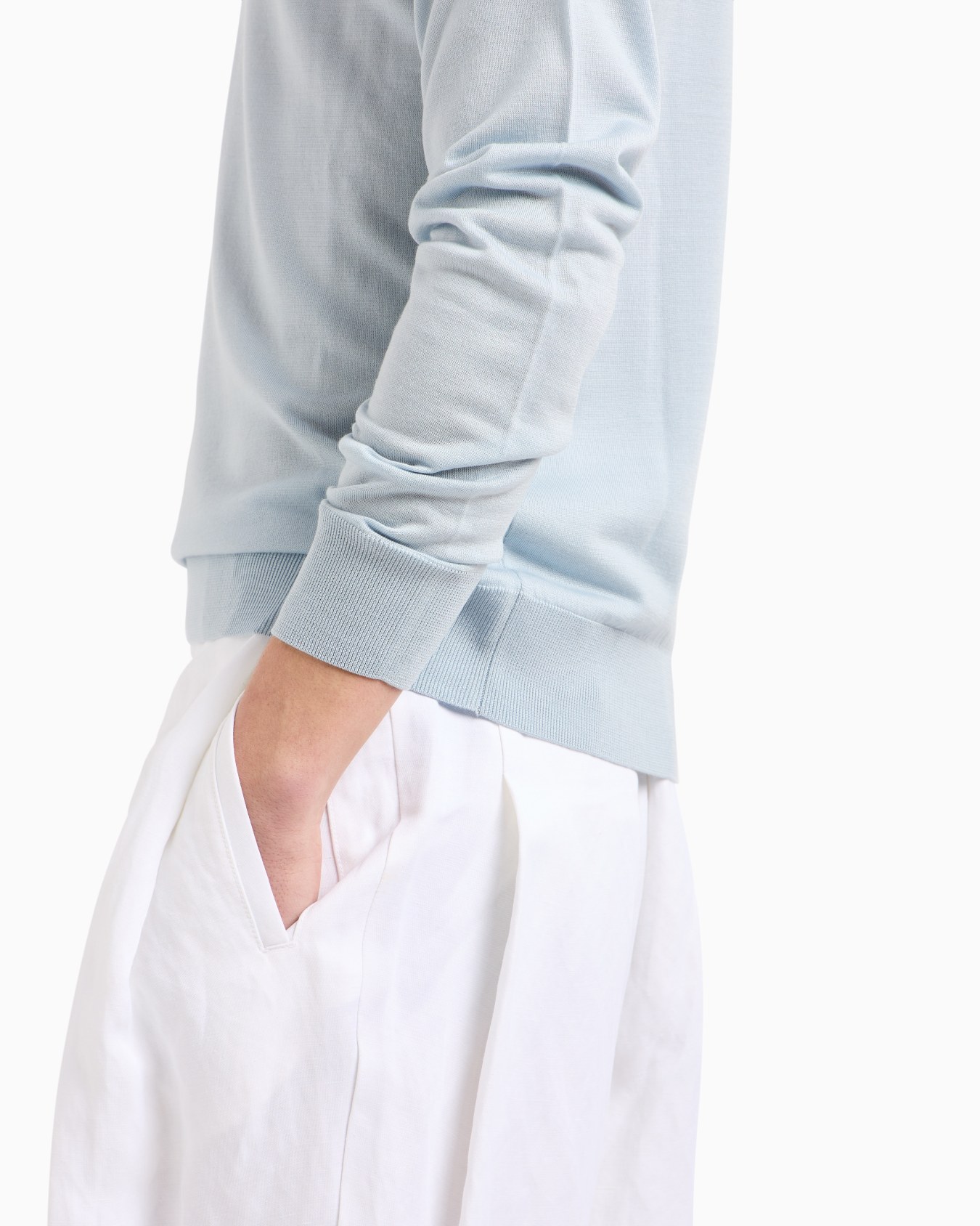 Virgin-wool, crew-neck jumper Slide 4