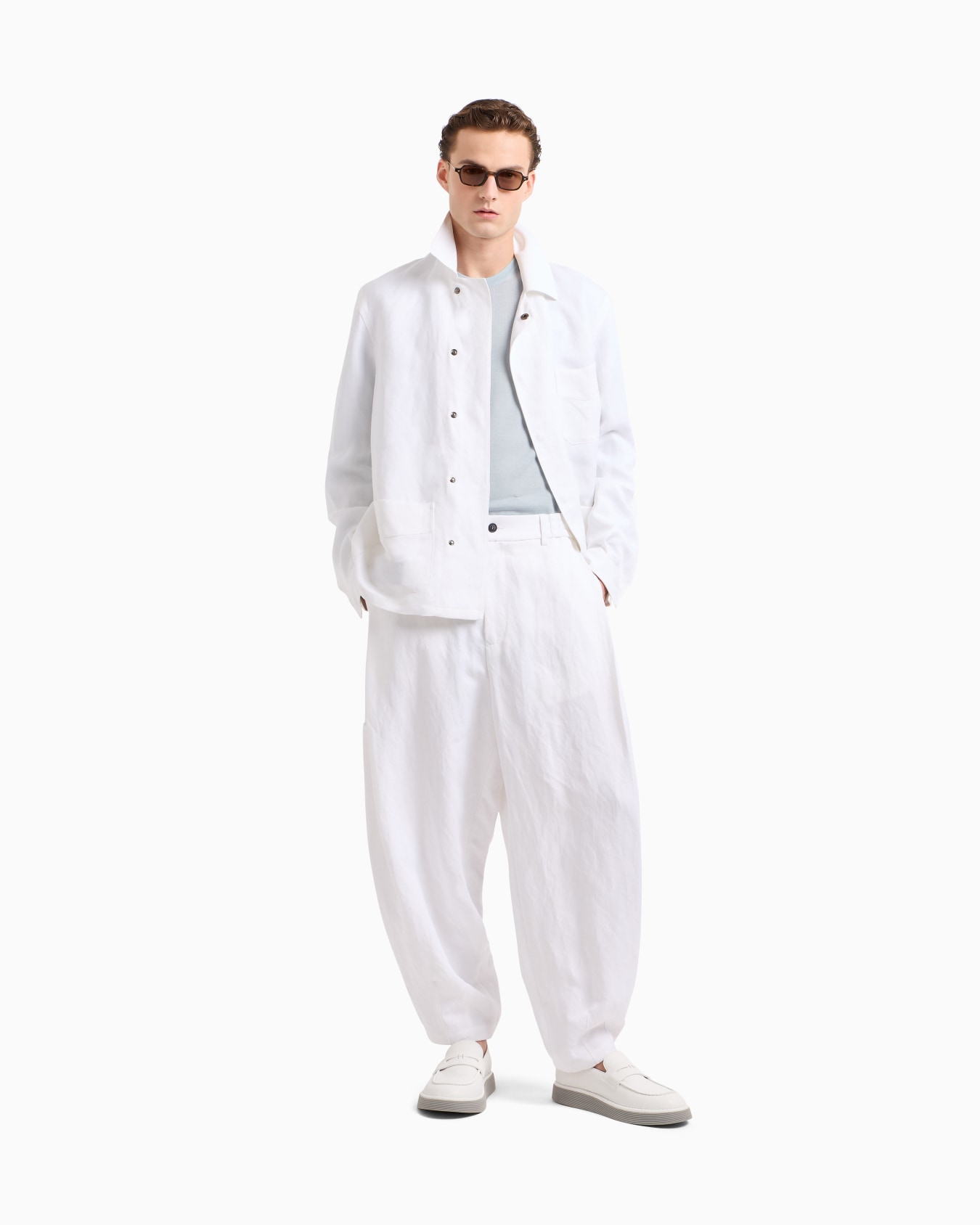 Virgin-wool, crew-neck jumper Slide 1