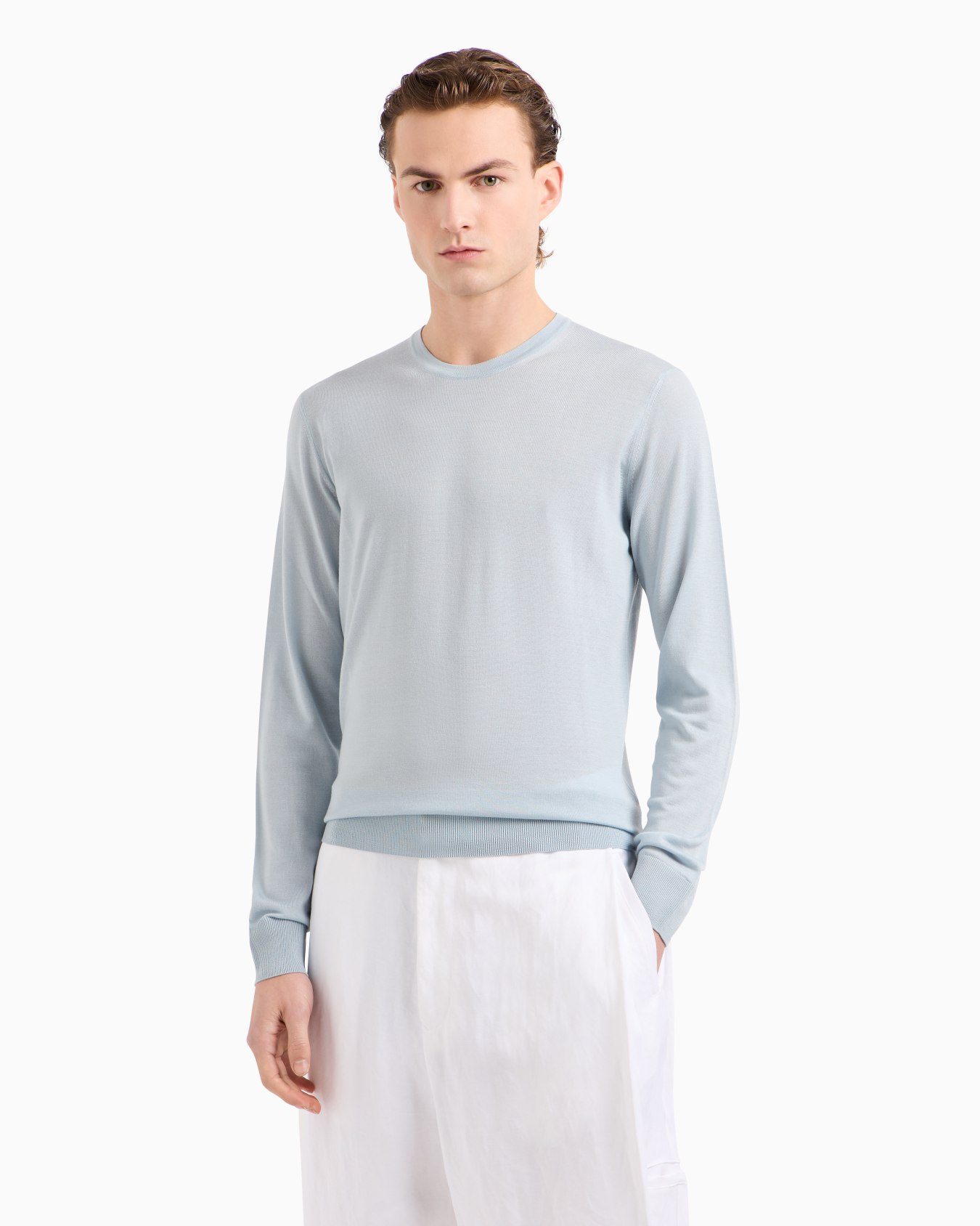 Pull ras-du-cou en laine vierge Diapositive 3
