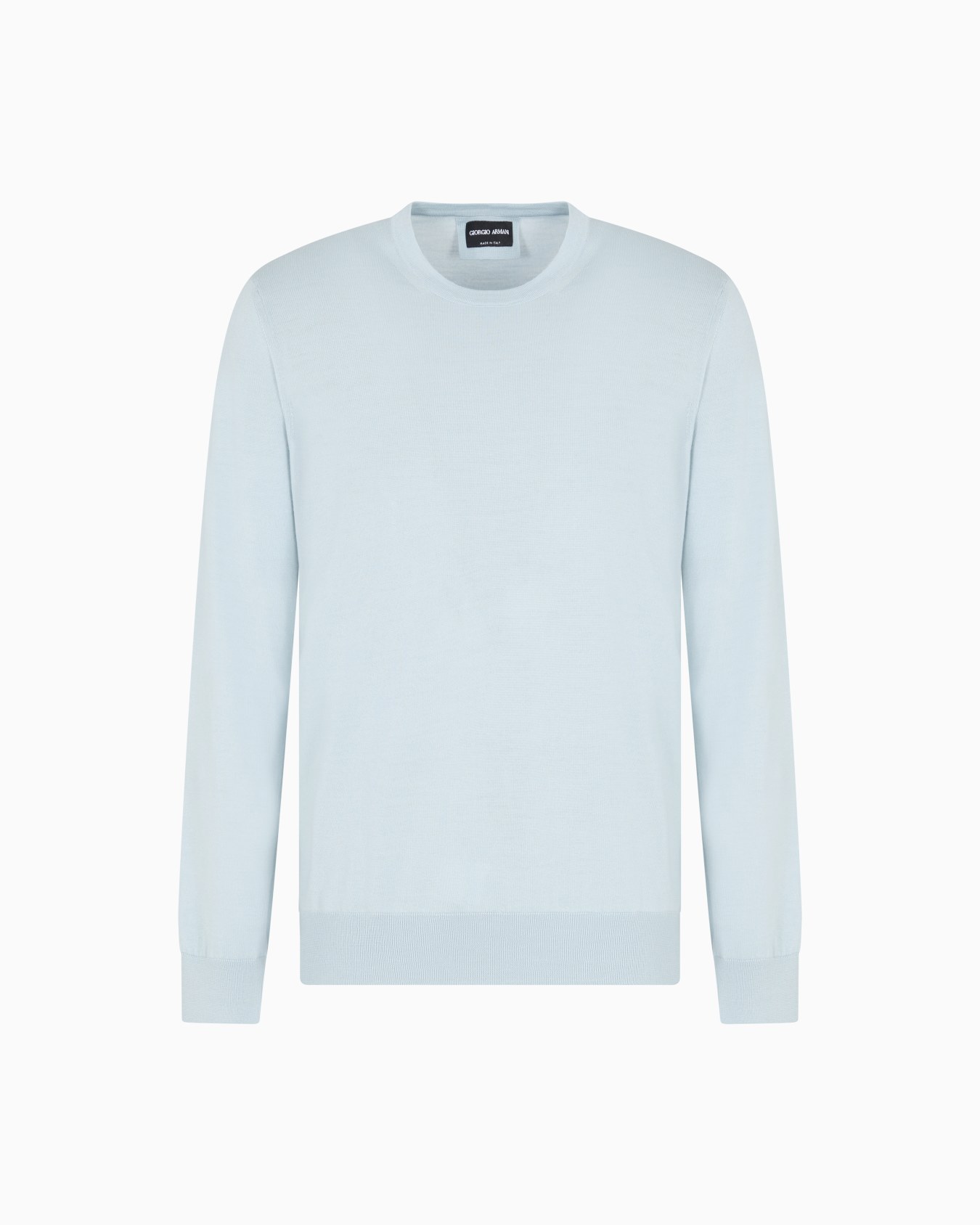 Virgin-wool, crew-neck jumper Slide 0