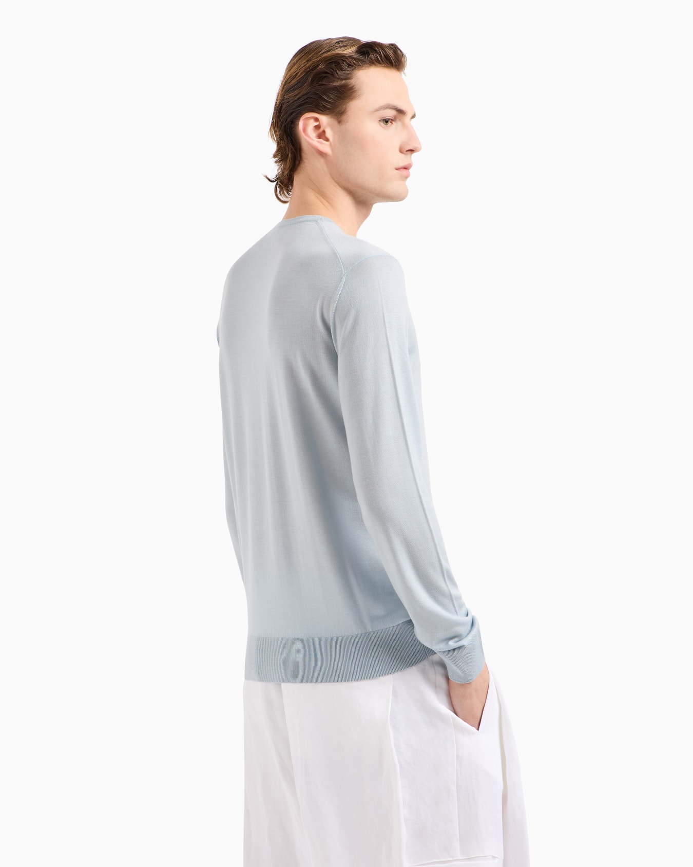 Pull ras-du-cou en laine vierge Diapositive 2