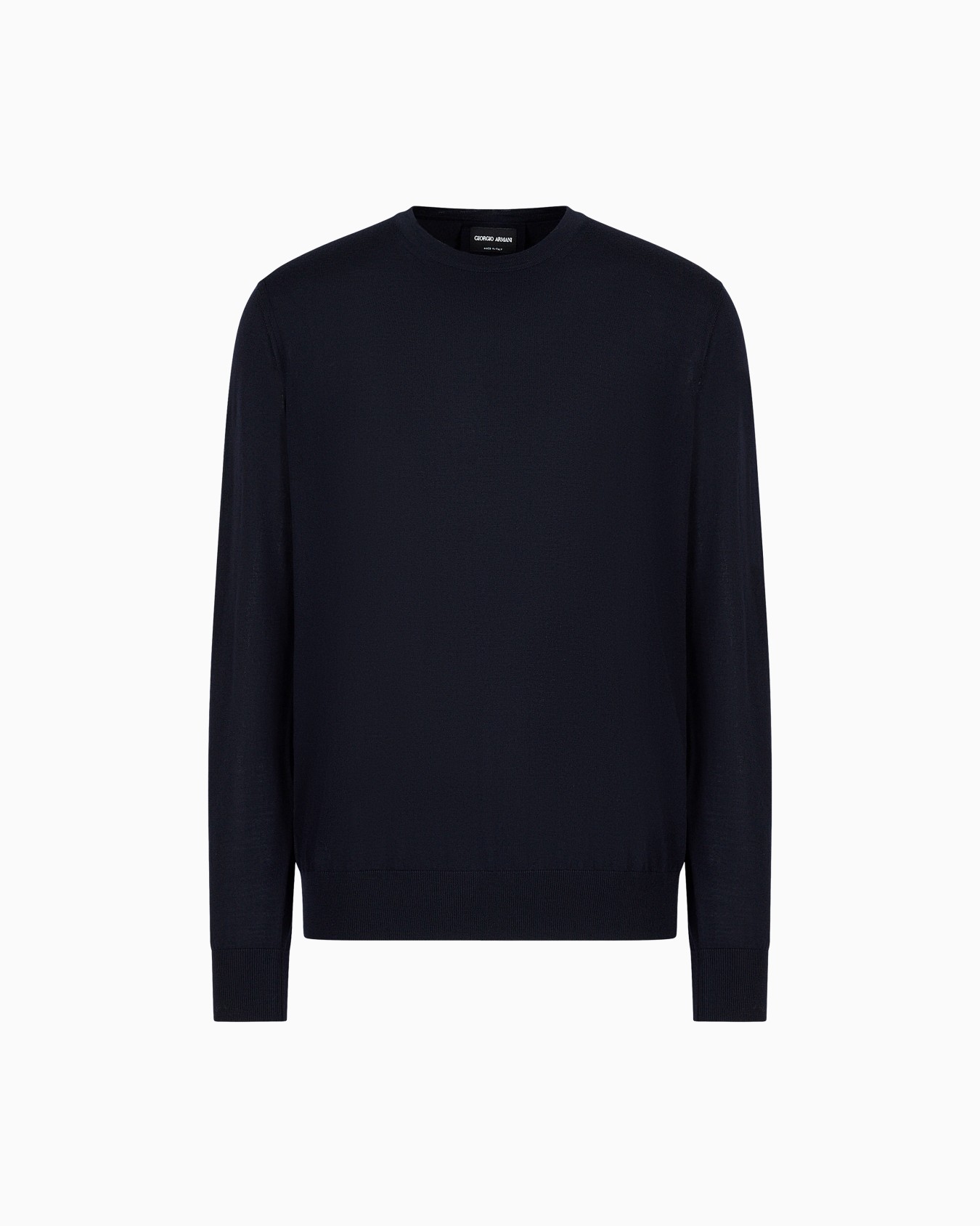 Virgin-wool, crew-neck jumper Slide 0