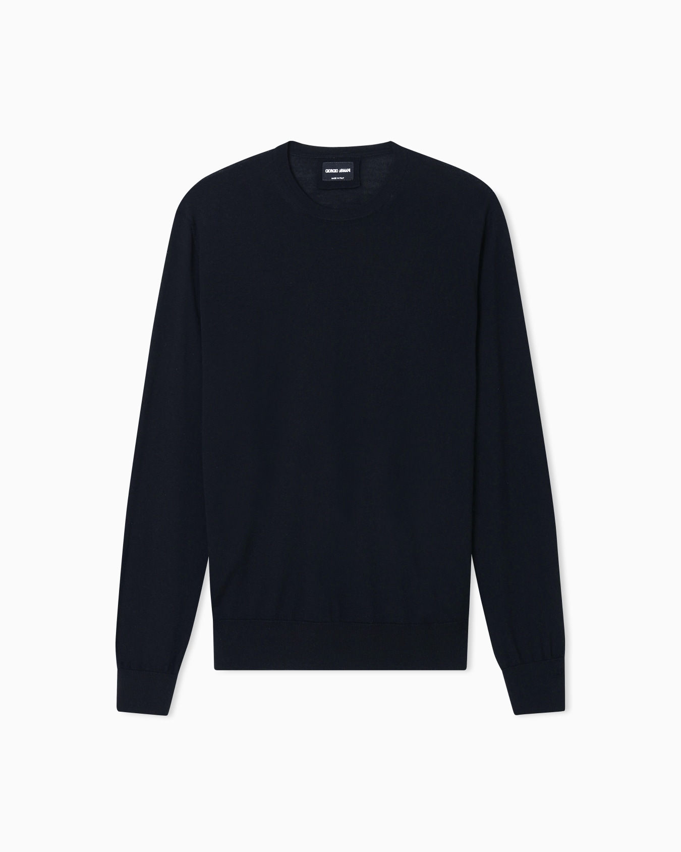 Virgin-wool, crew-neck jumper Slide 0