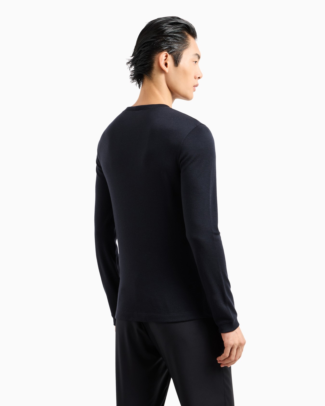 Pure cashmere interlock crew-neck jumper Slide 2