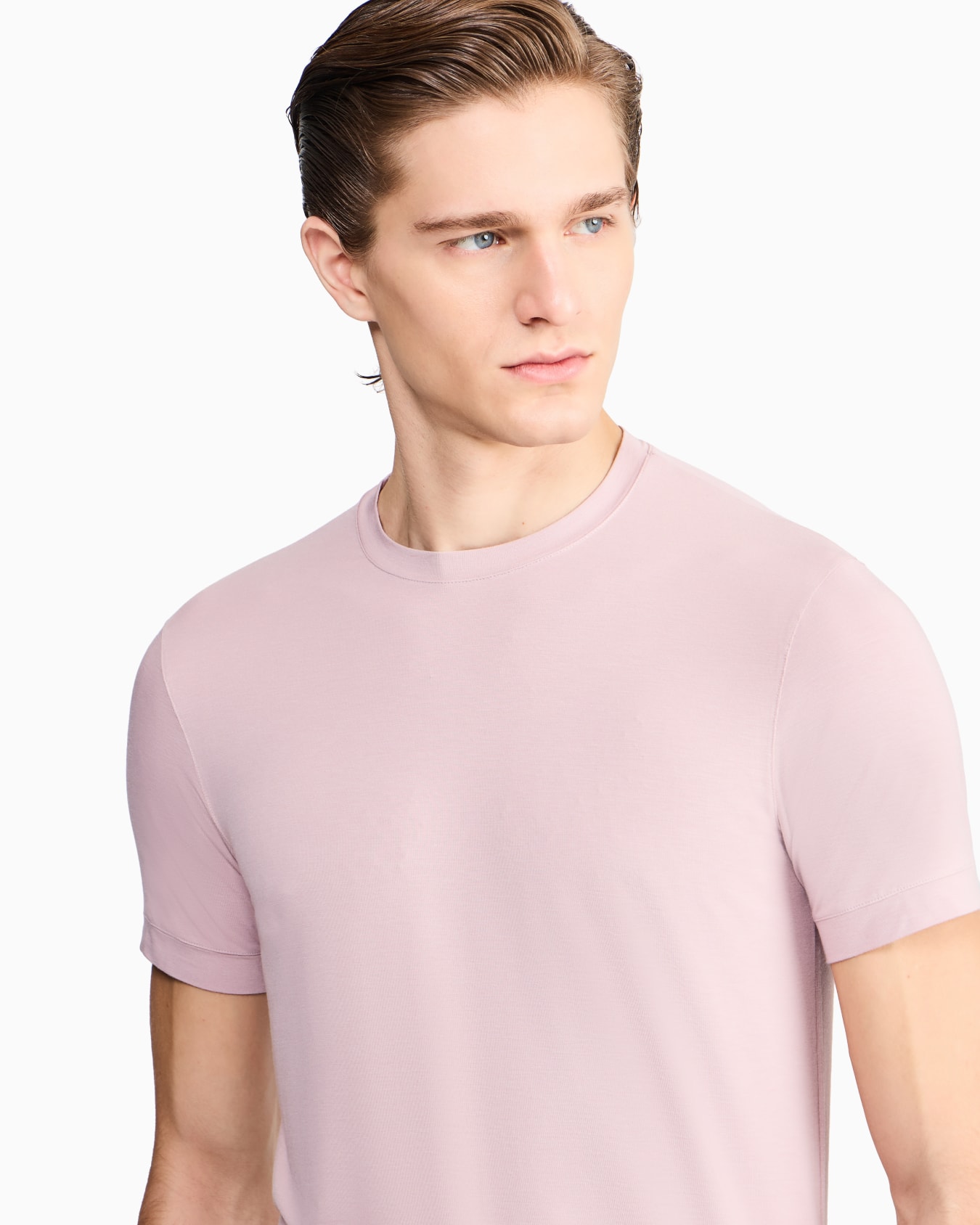 T-shirt girocollo in jersey di viscosa stretch ASV Slide 5