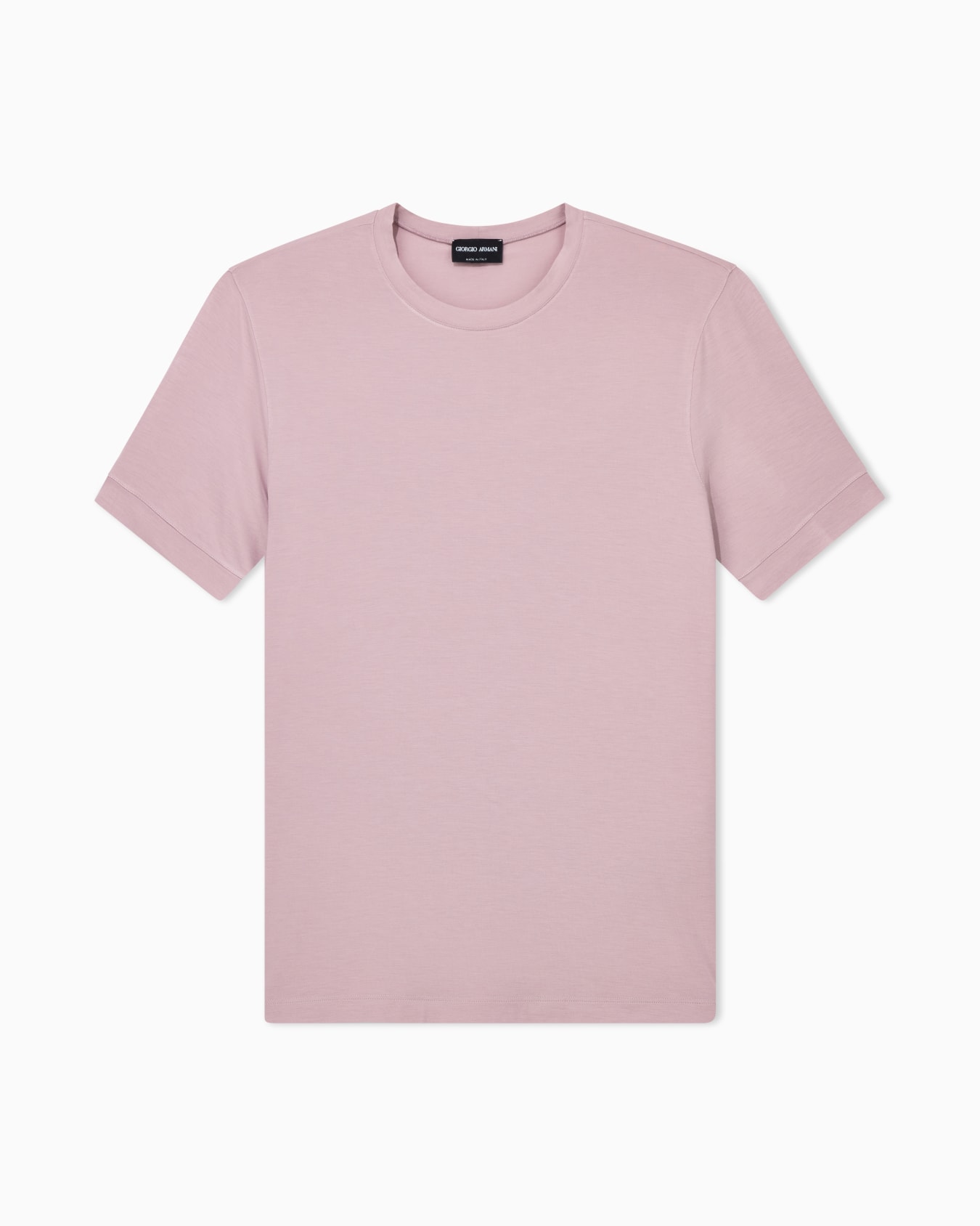 ASV crew-neck T-shirt in stretch viscose jersey Slide 0